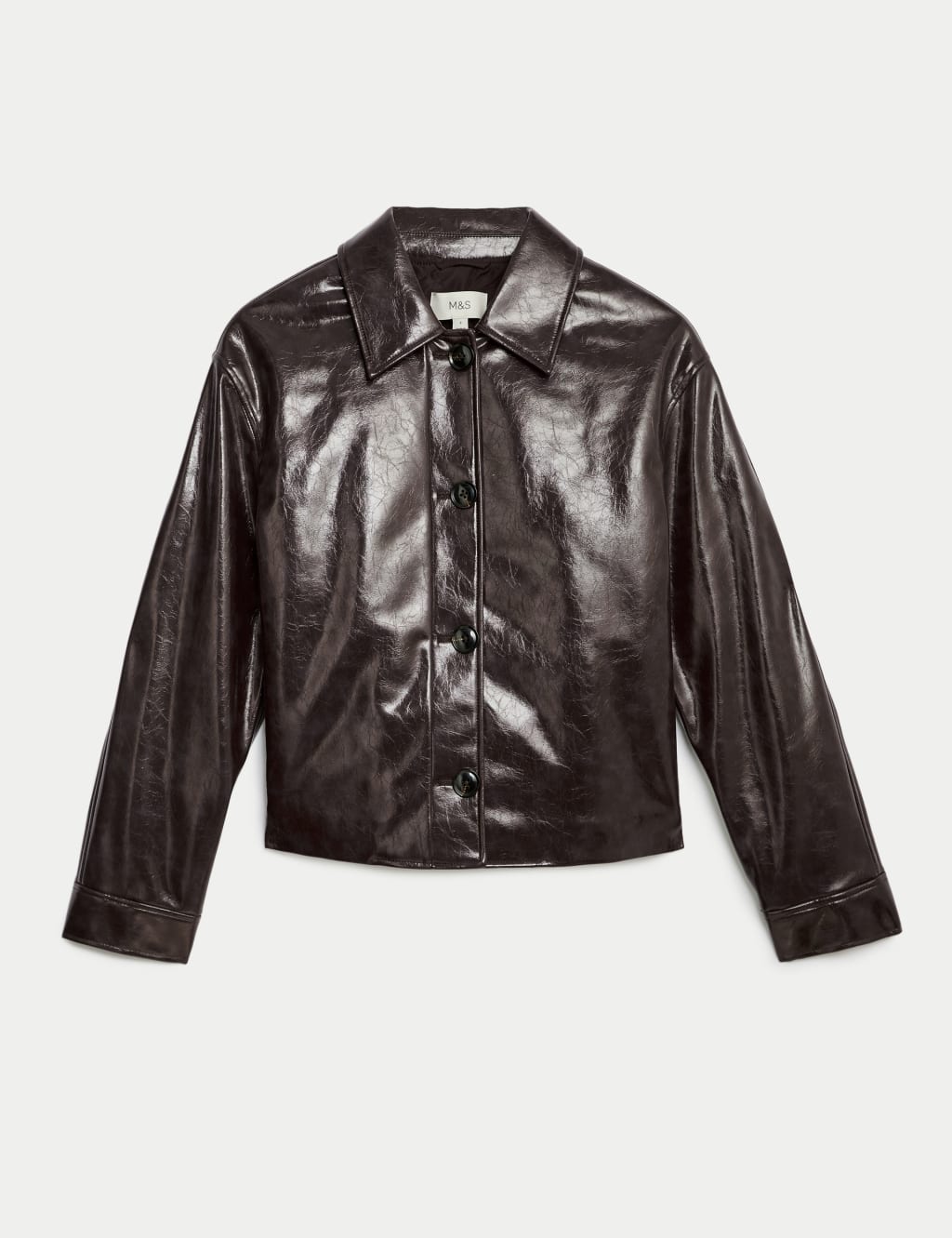 Faux Leather High Shine Jacket