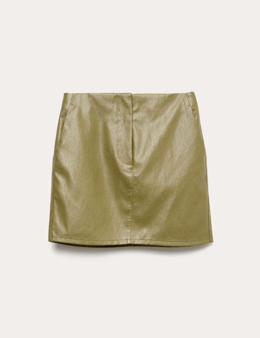 Faux Leather Mini Skirt