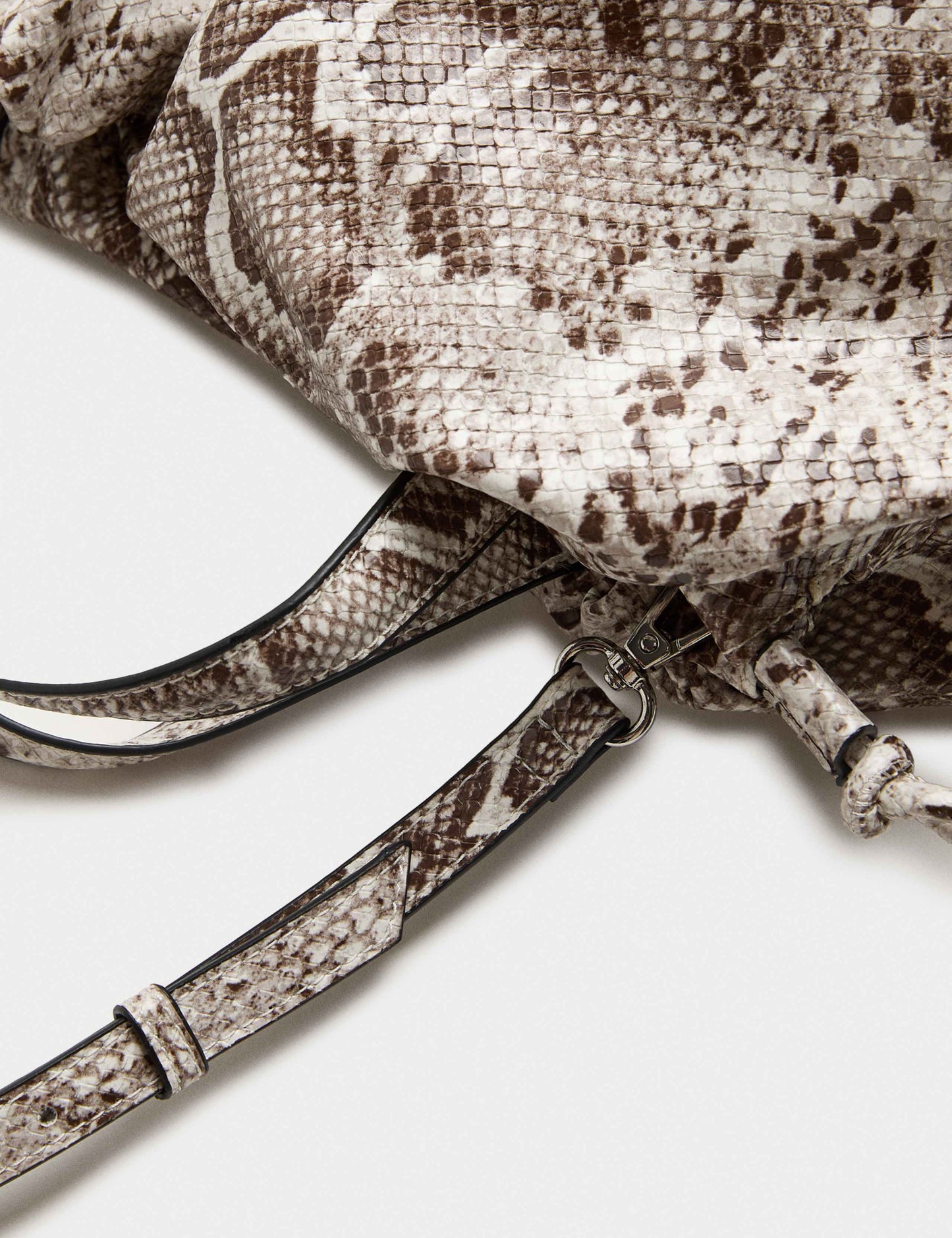 Faux Leather Slouchy Cross Body Bag