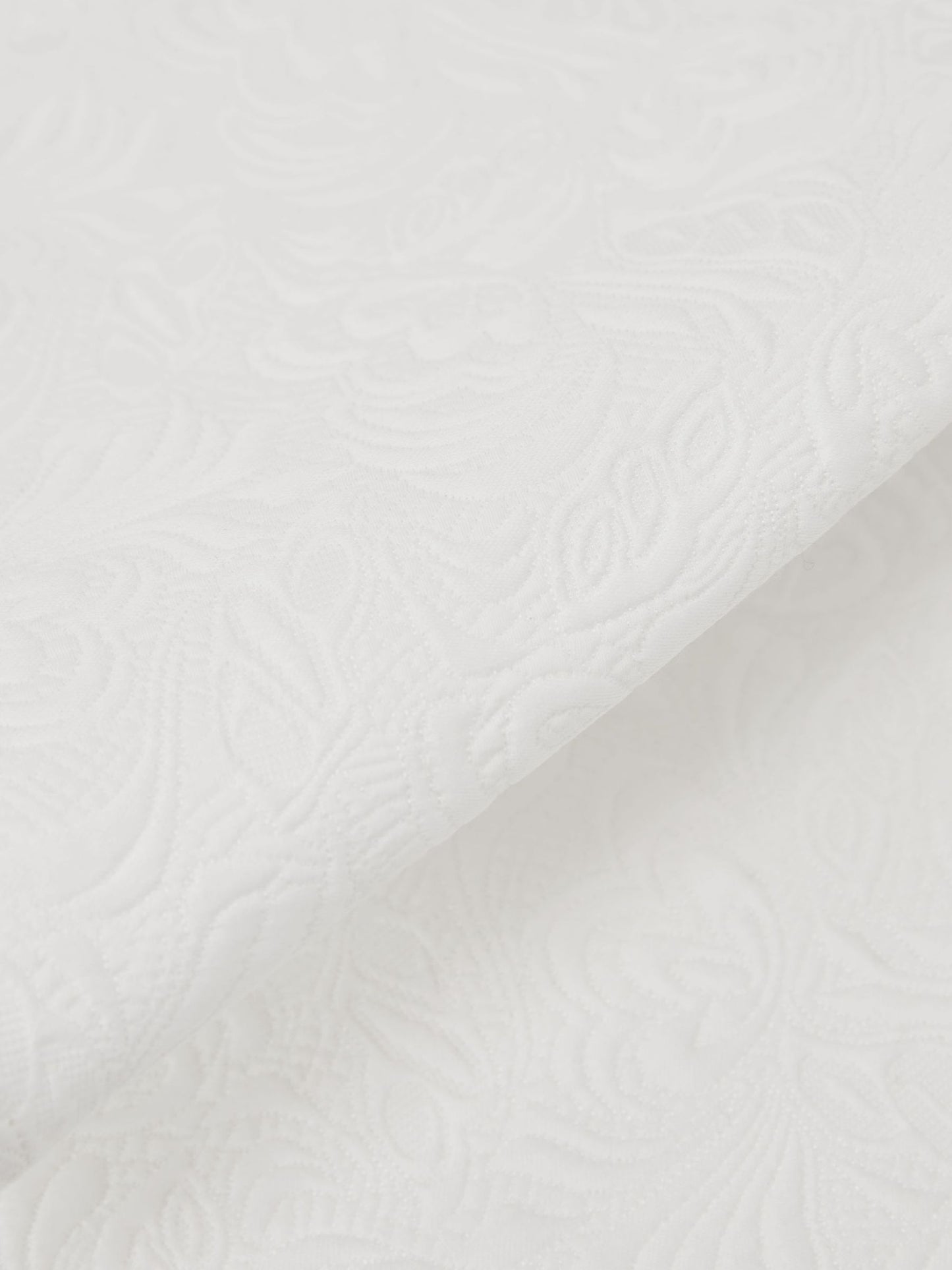 Cotton-Blend Jacquard Midi Skirt in Ivory