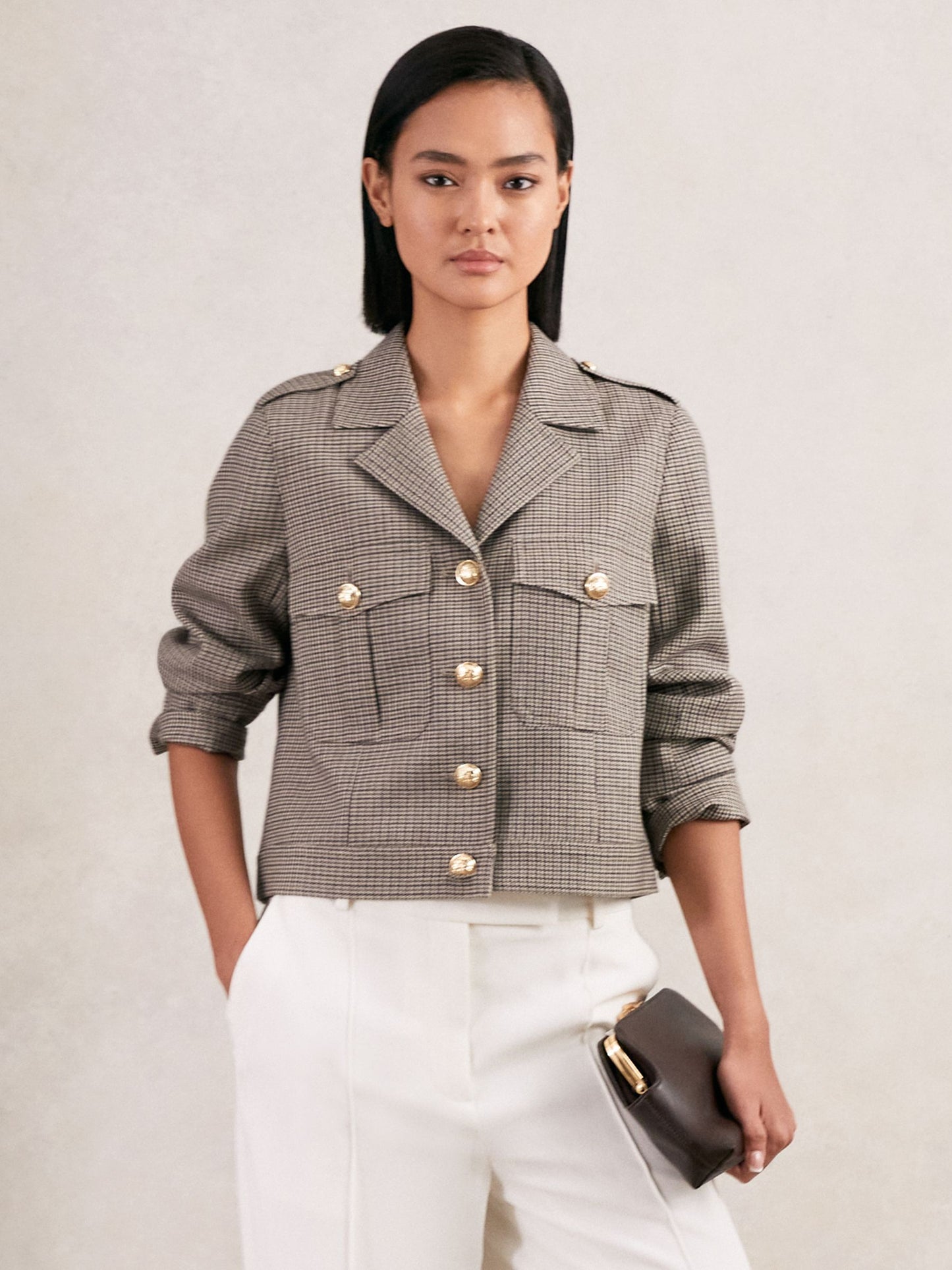 Jacket in Neutral Check
