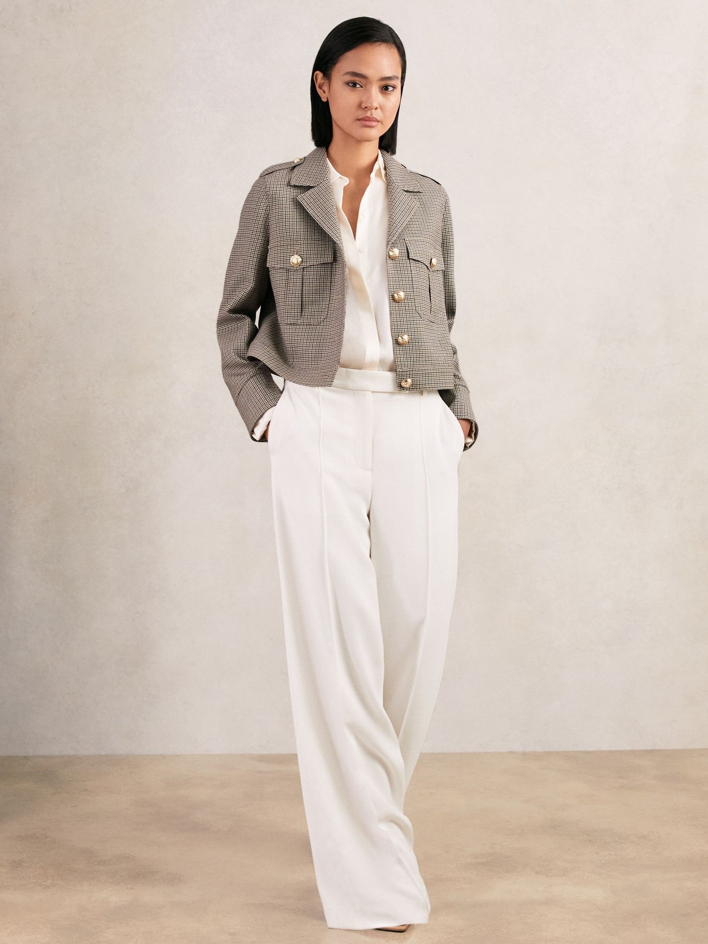 Jacket in Neutral Check