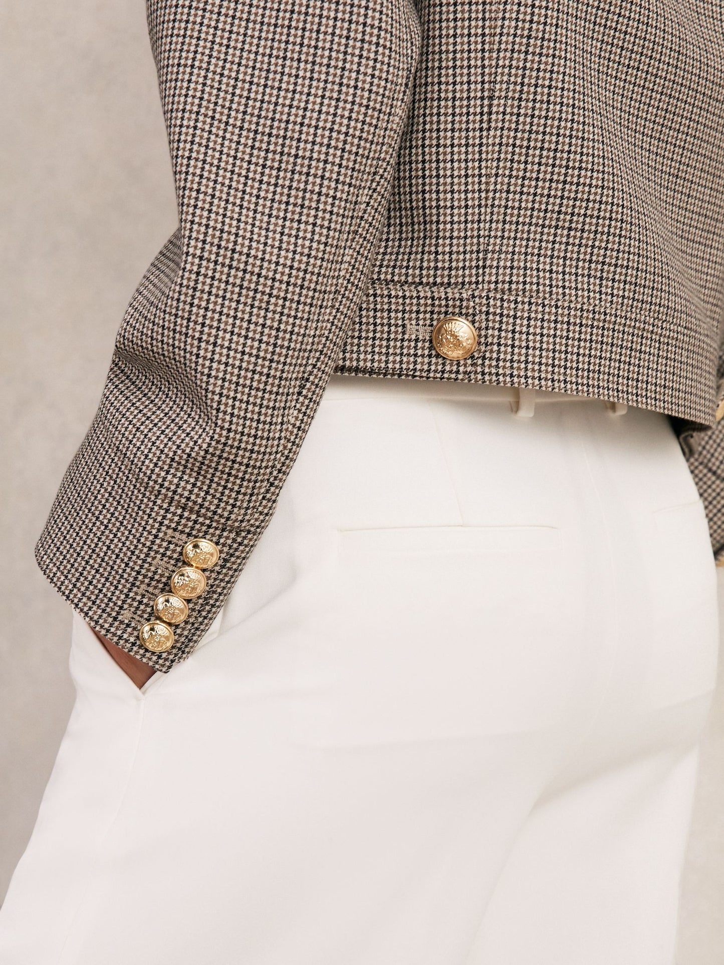 Jacket in Neutral Check