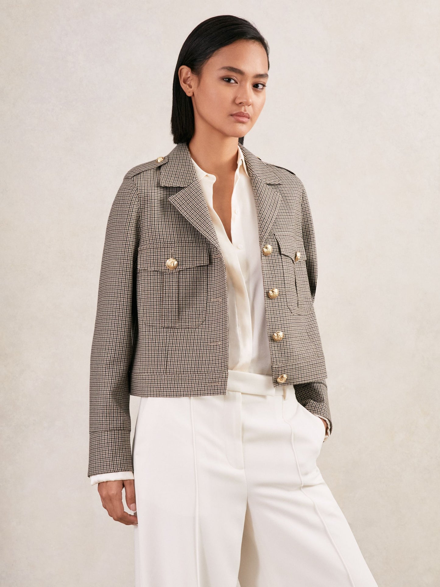 Jacket in Neutral Check