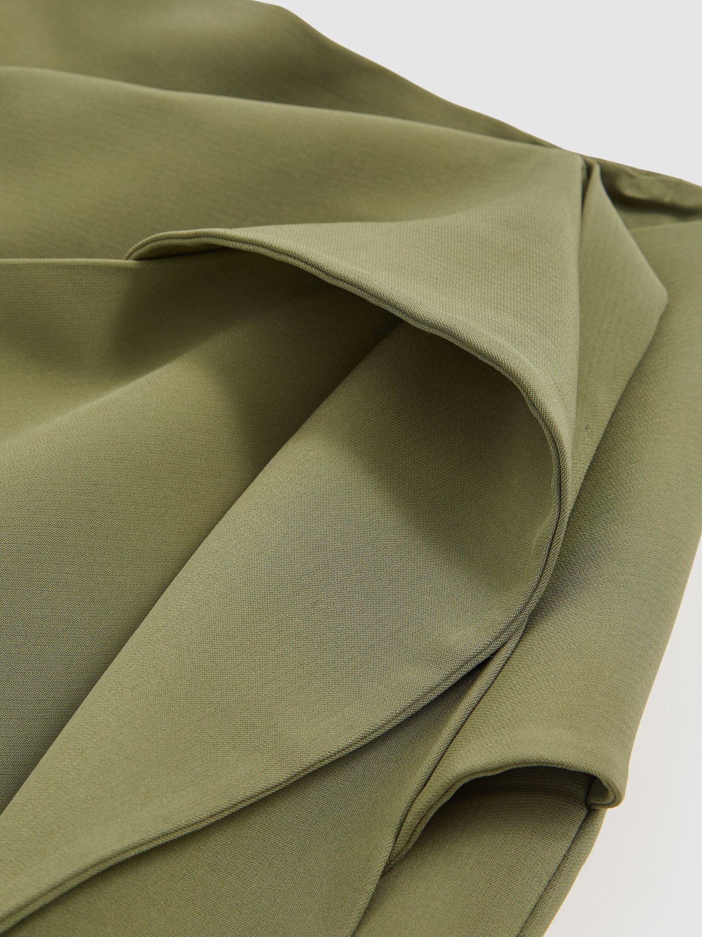 Sculptural Mini Skirt in Green