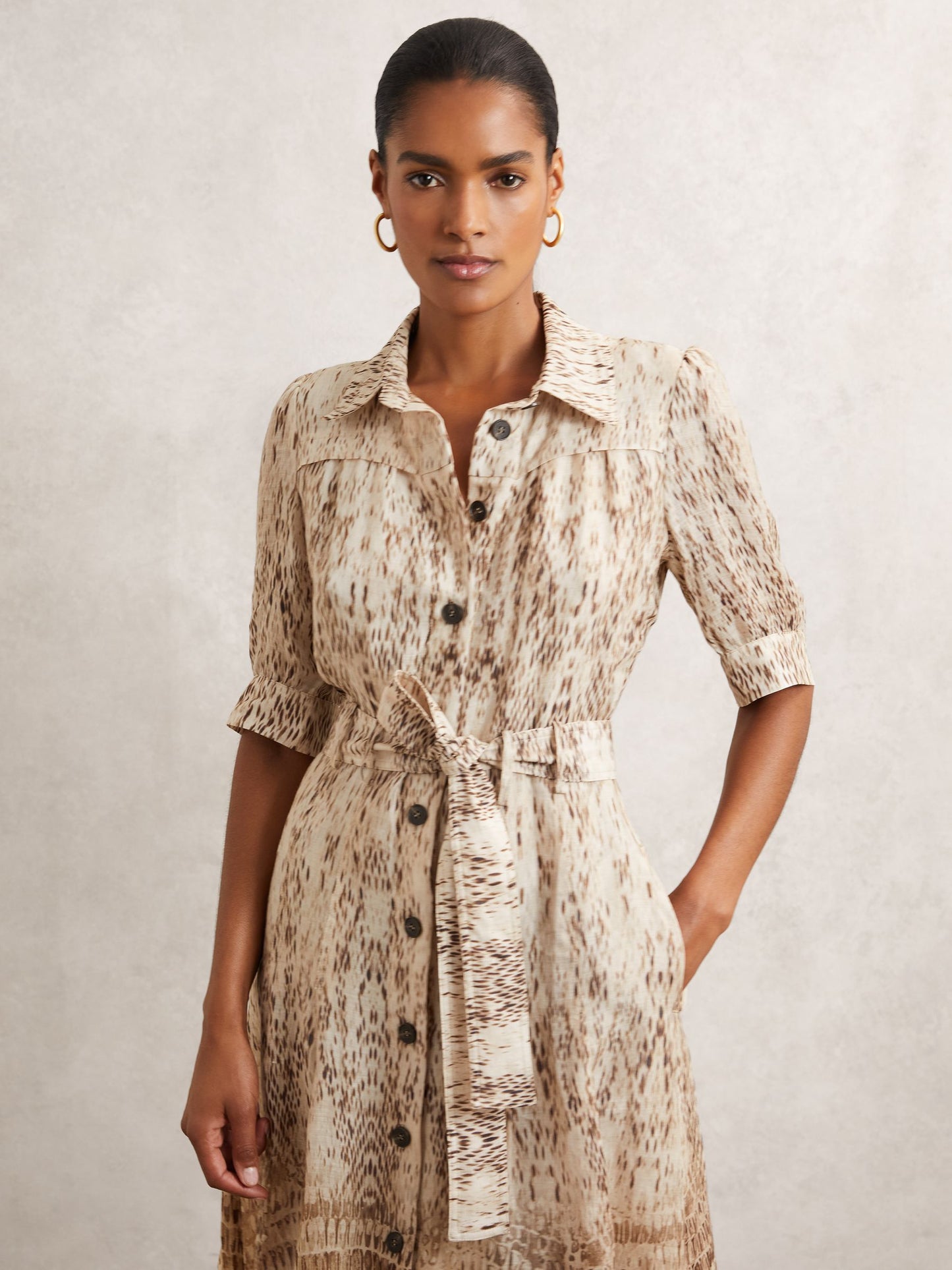 Animal Print Shirt in Neutral