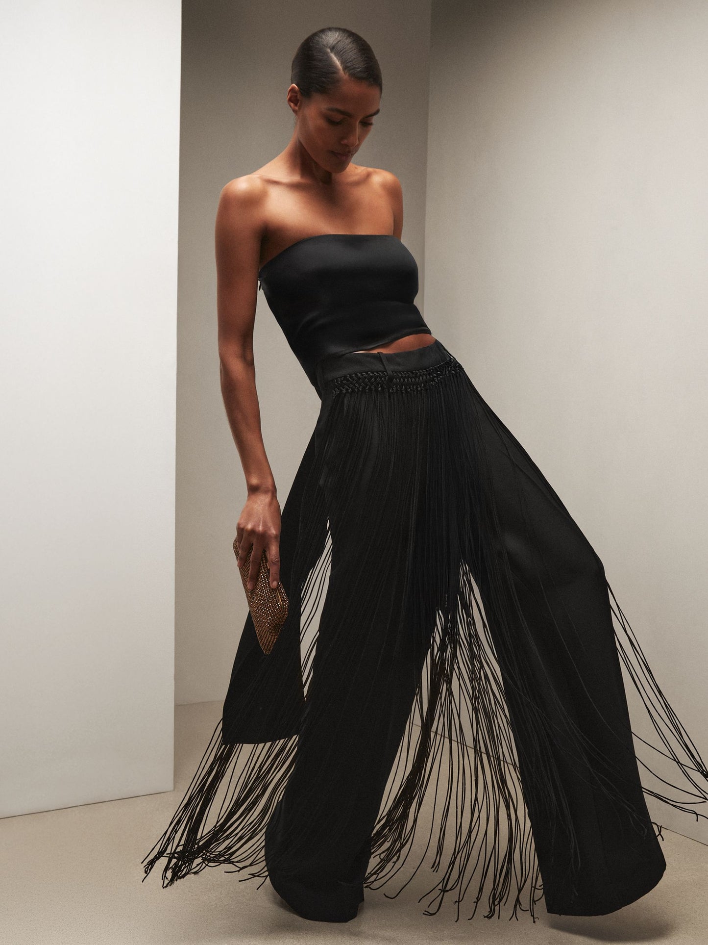 Reiss Reiss | Royal Ballet Tassel Trousers in Black