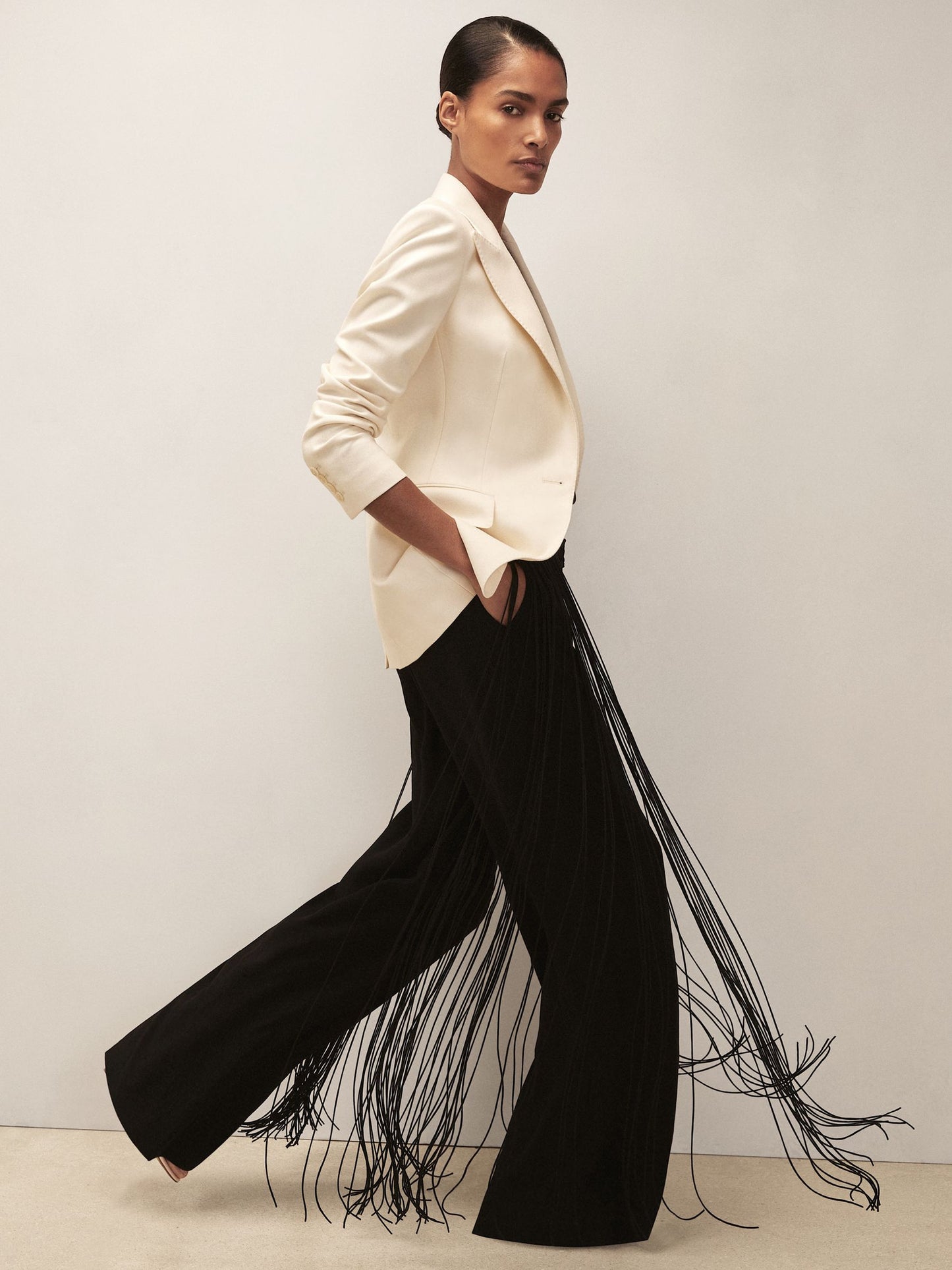 Reiss Reiss | Royal Ballet Tassel Trousers in Black