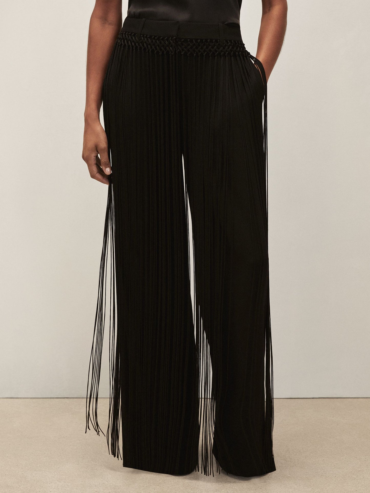Reiss Reiss | Royal Ballet Tassel Trousers in Black