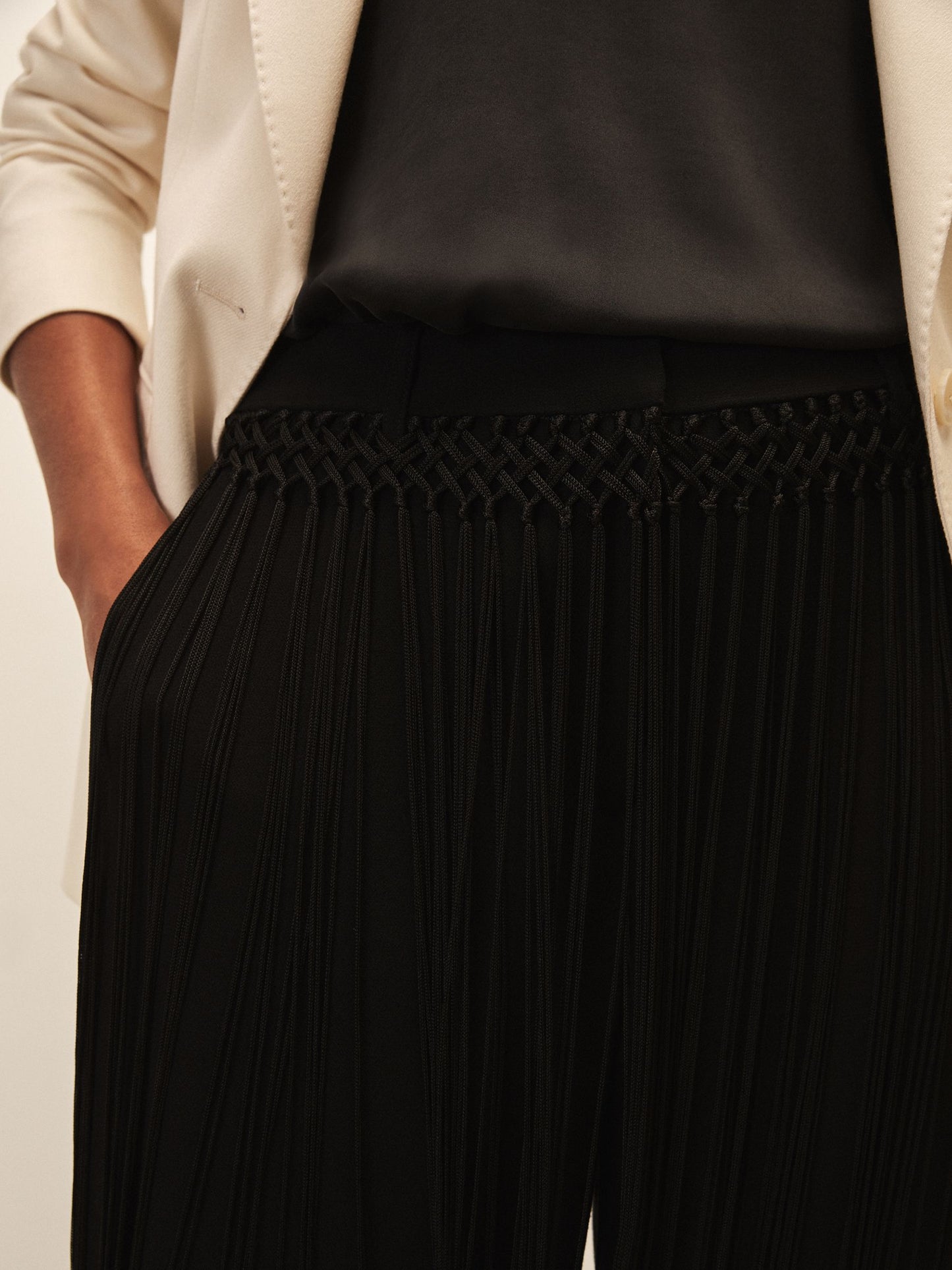 Reiss Reiss | Royal Ballet Tassel Trousers in Black