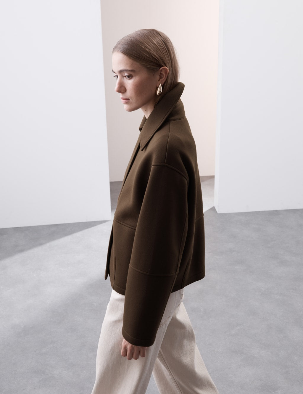 Heavy Scuba Cropped Bomber Jacket
