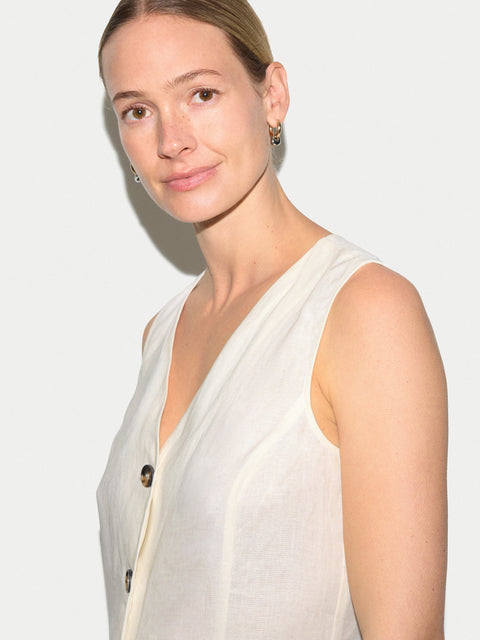 Linen Waistcoat Dress
