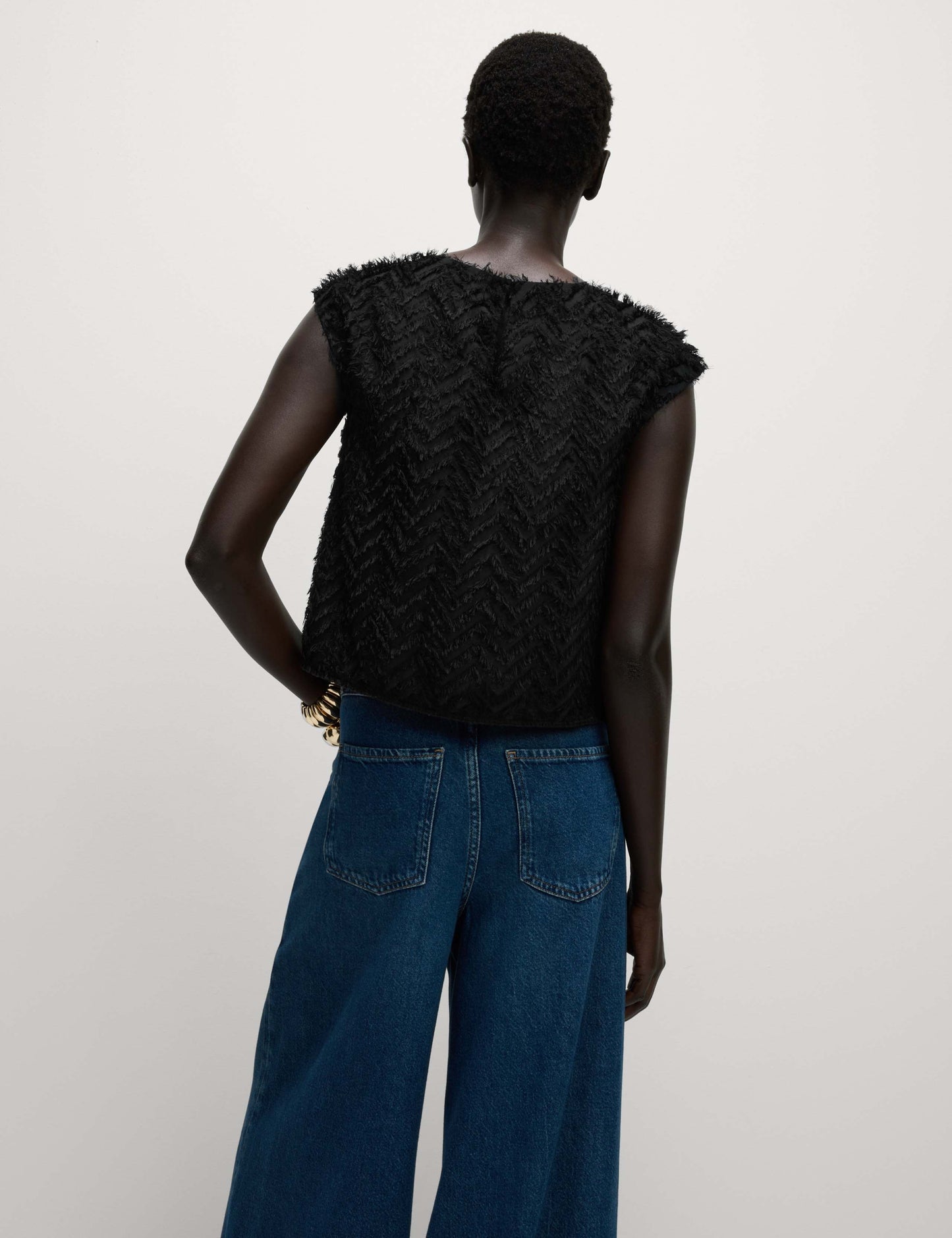 Jacquard Shell Top