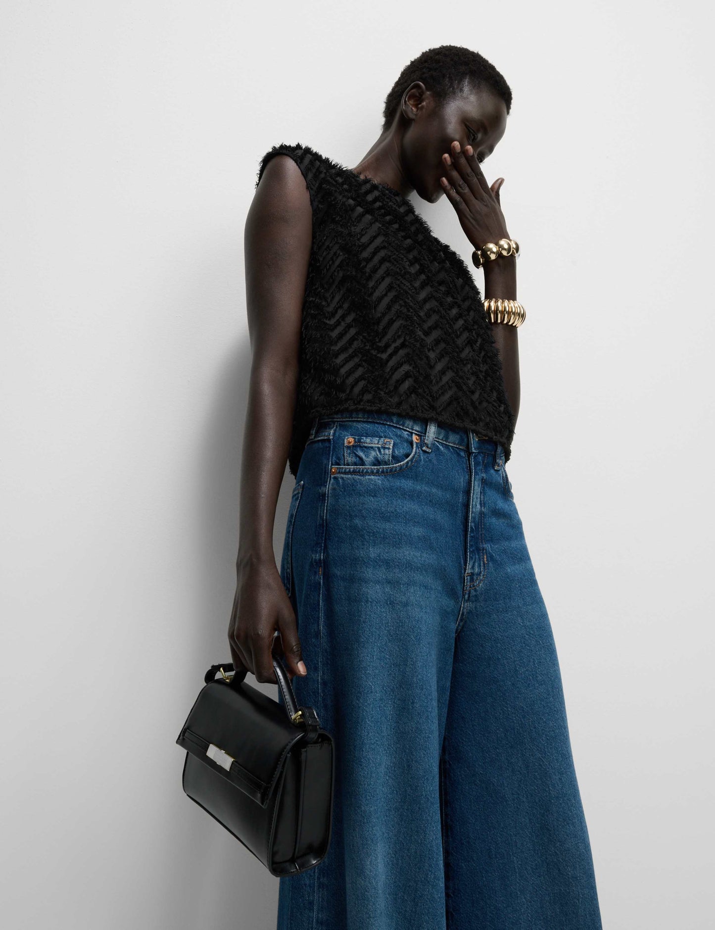 Jacquard Shell Top