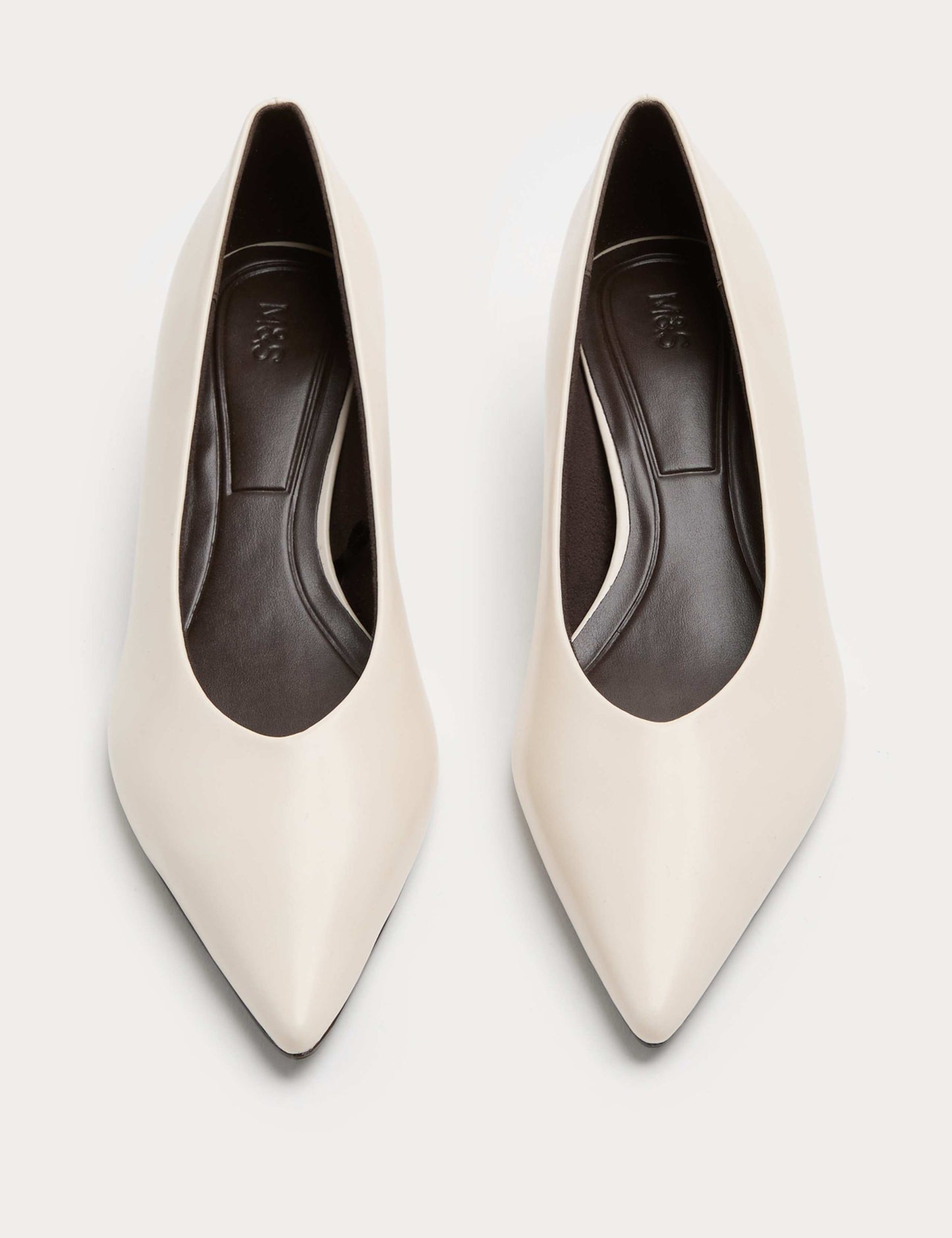 Kitten Heel Pointed Court Shoes