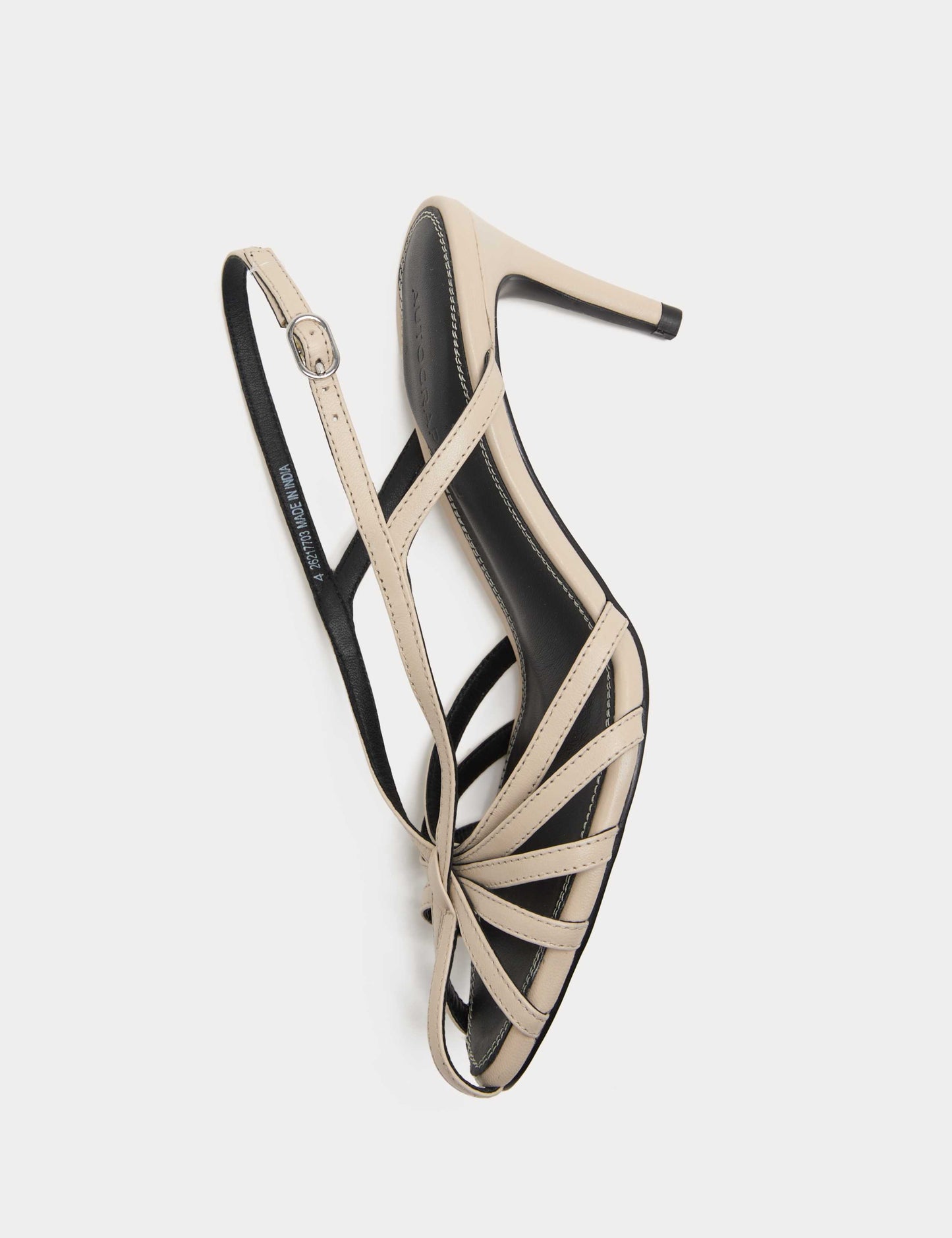 Leather Strappy Stiletto Heel Sandals