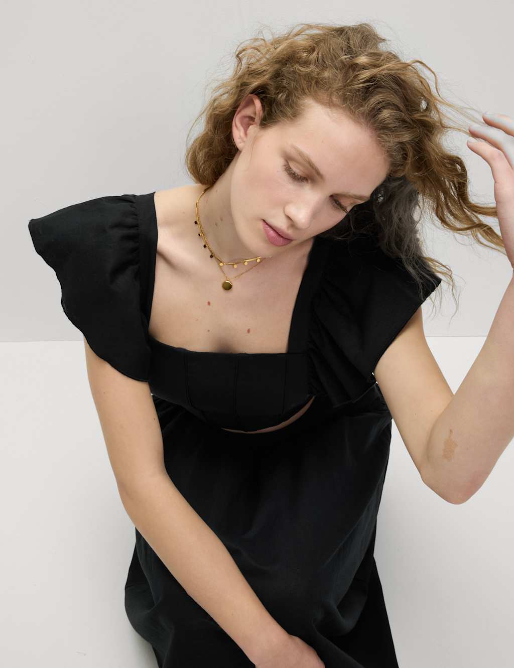 Linen Rich Regular Fit Crop Top