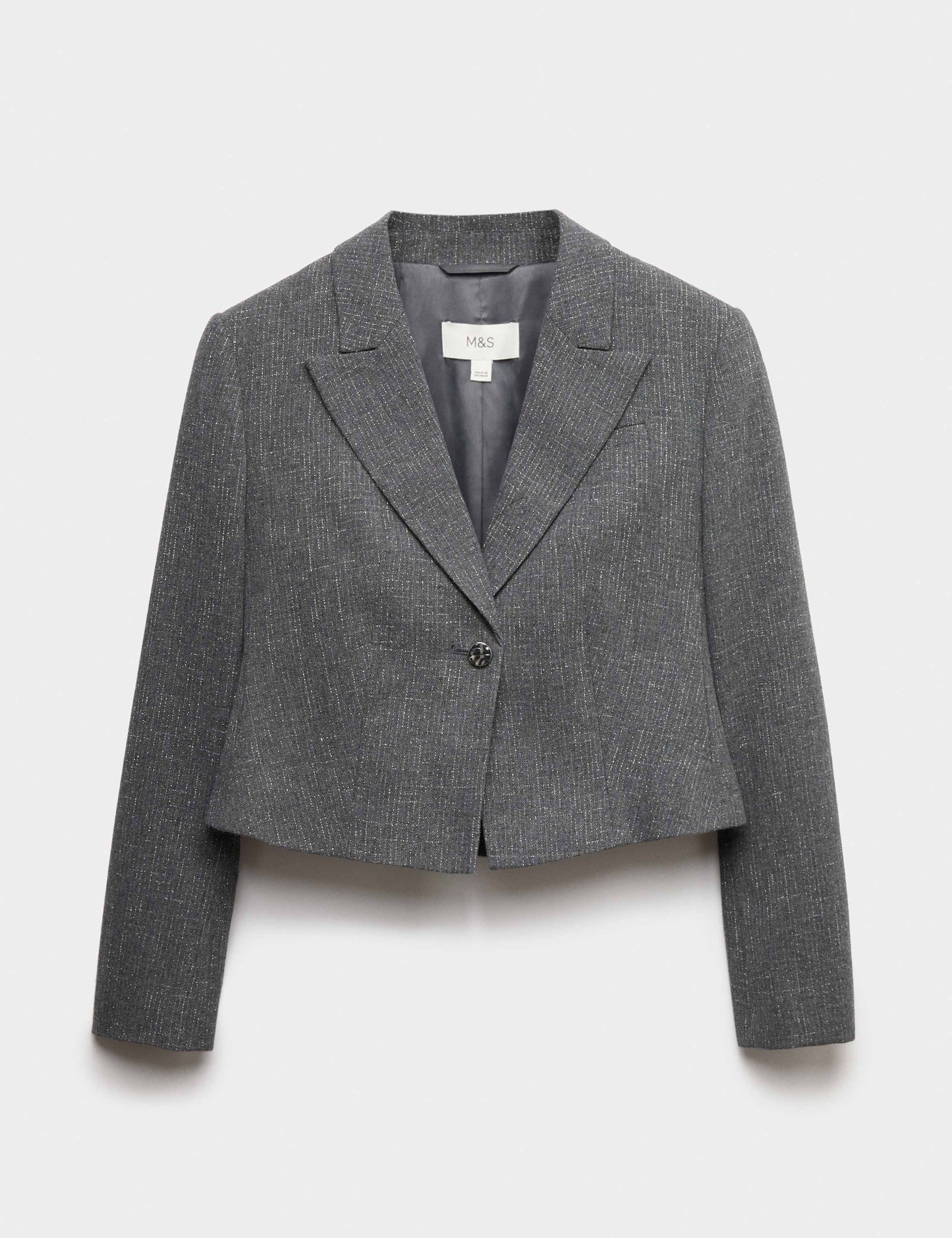 Metallic Lurex Cropped Jacket