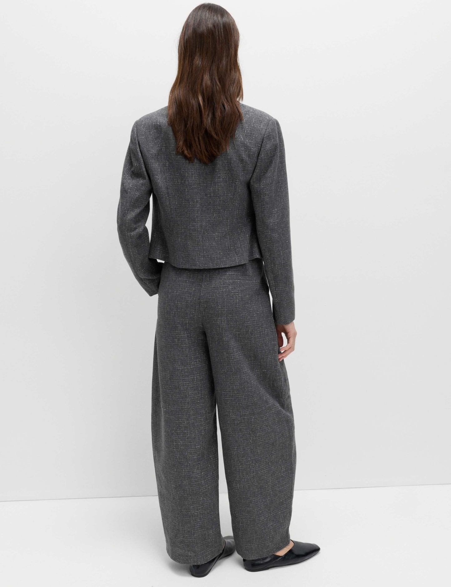 Metallic Lurex Cropped Jacket
