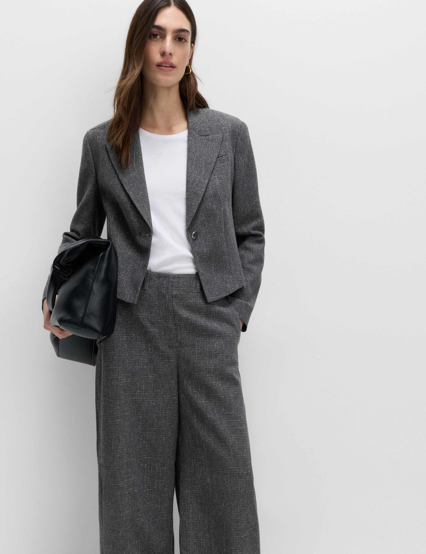 Metallic Lurex Cropped Jacket