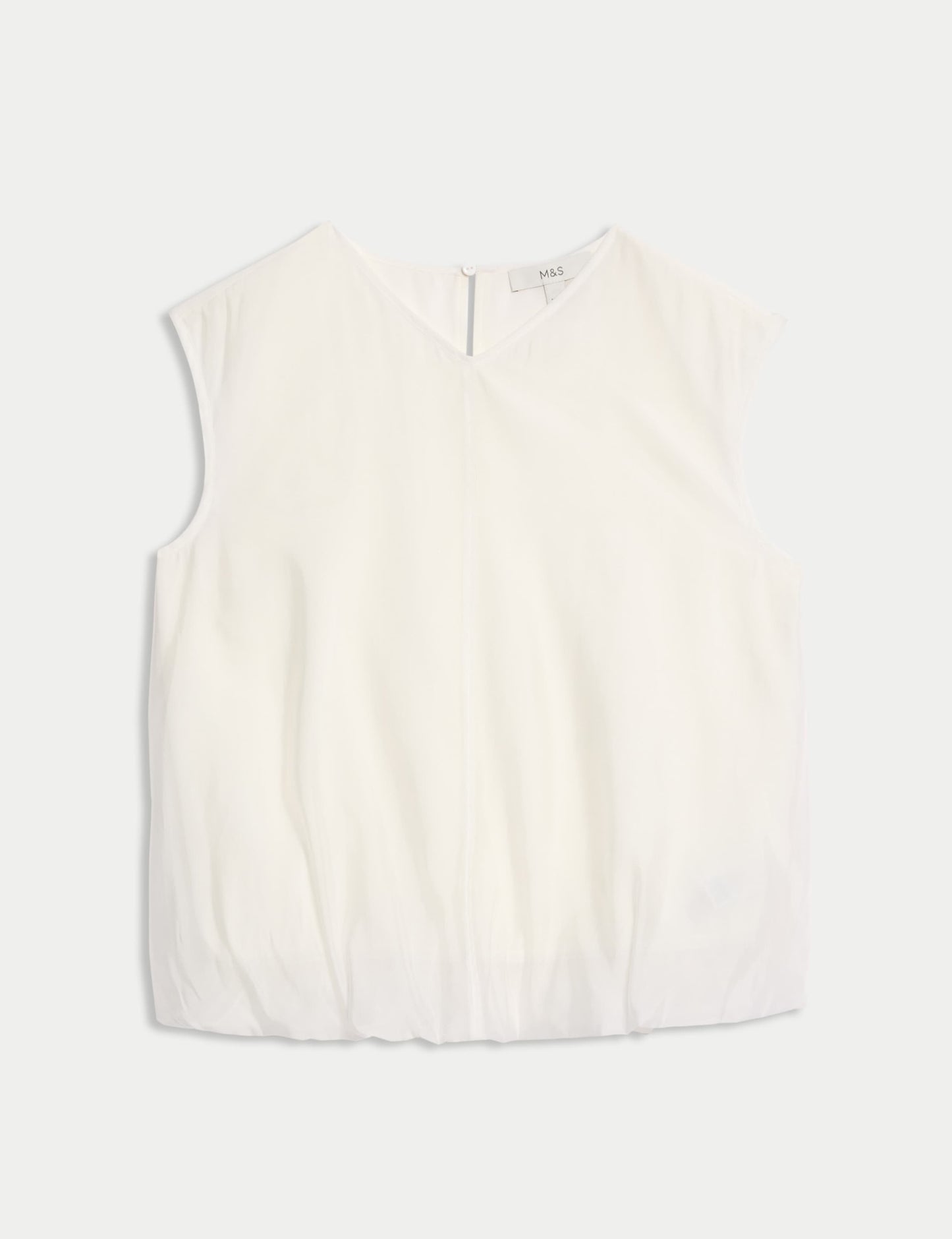 Organza Bubble Hem Top