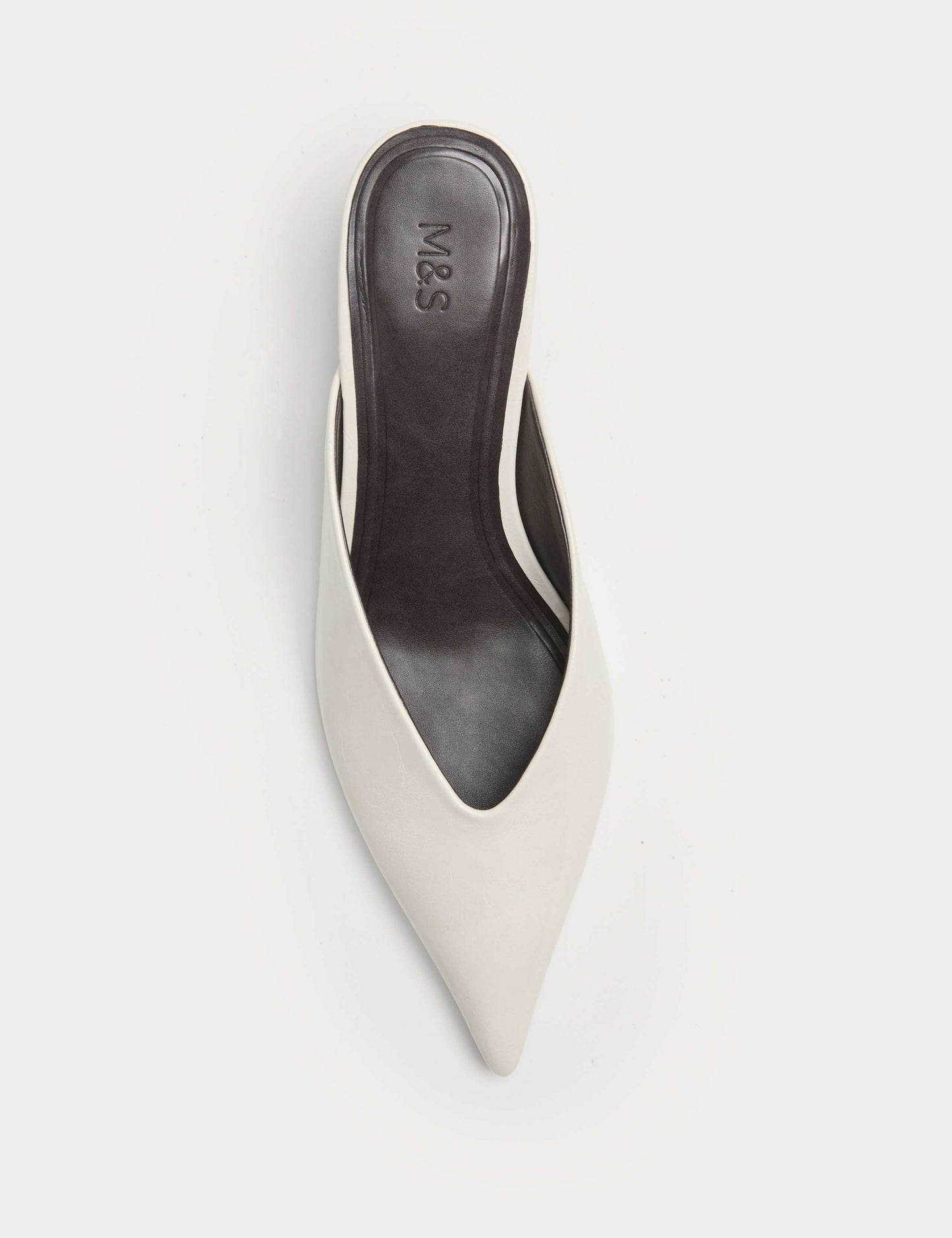 Patent Slip On Kitten Heel Pointed Mules