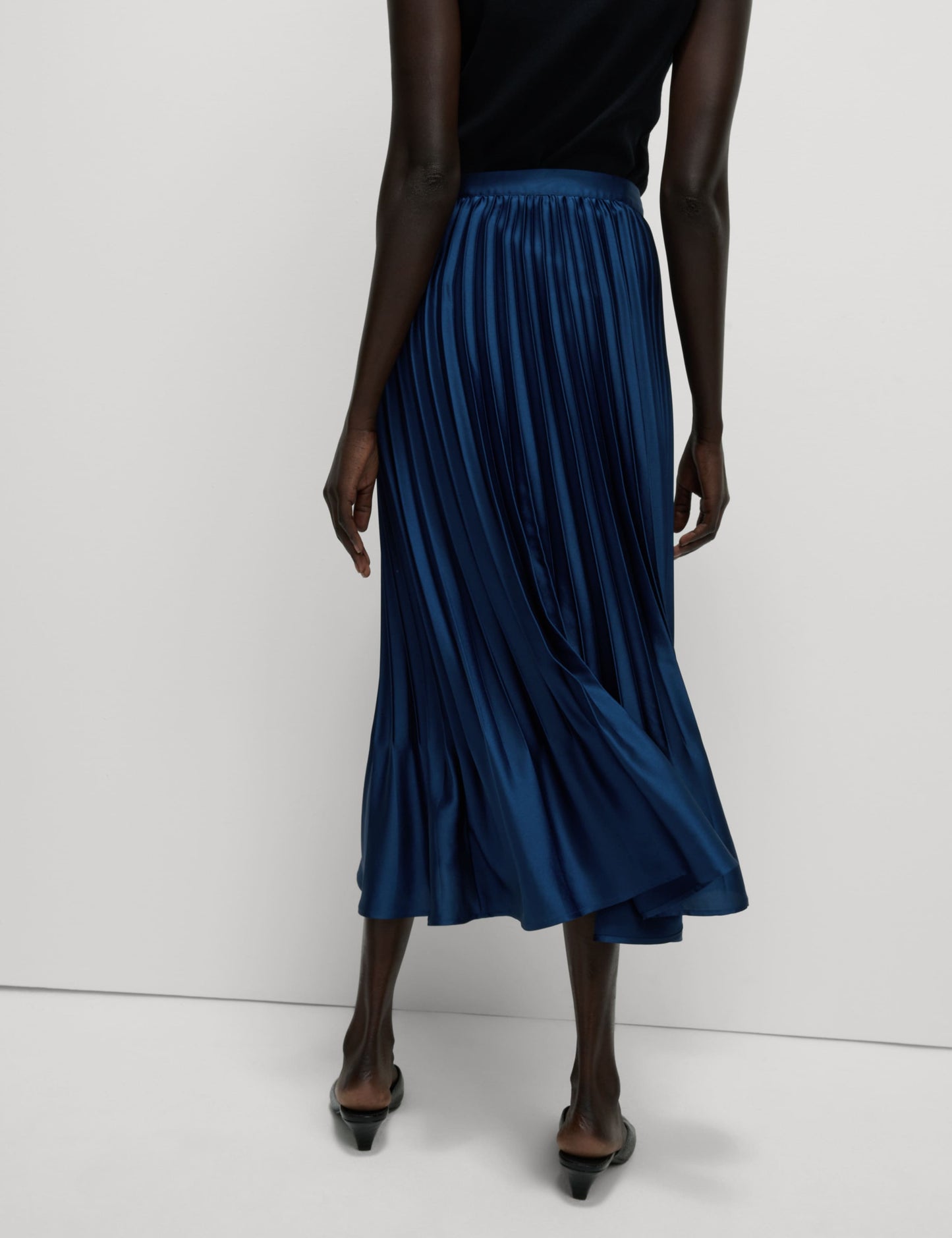 Pleated Midaxi Skirt