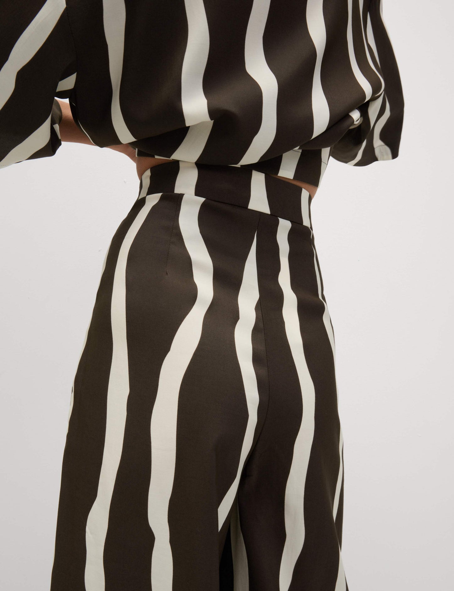 Printed Wide Leg Trousers