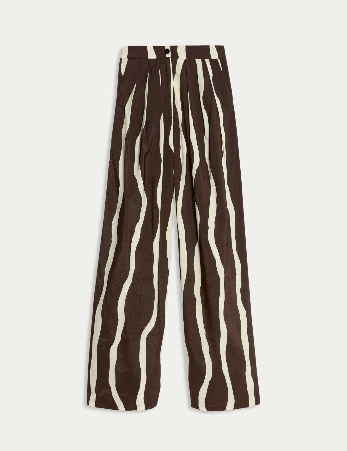 Printed Wide Leg Trousers