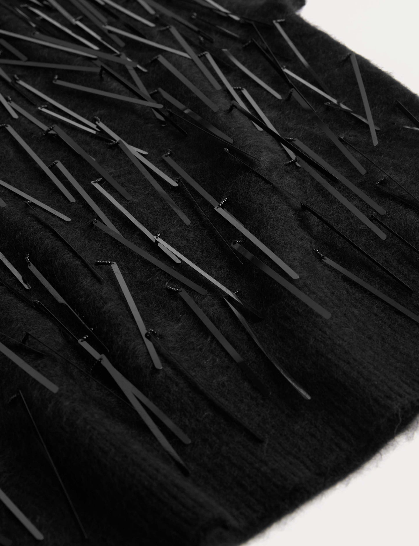 Pure Cashmere Embellished Roll Neck Top