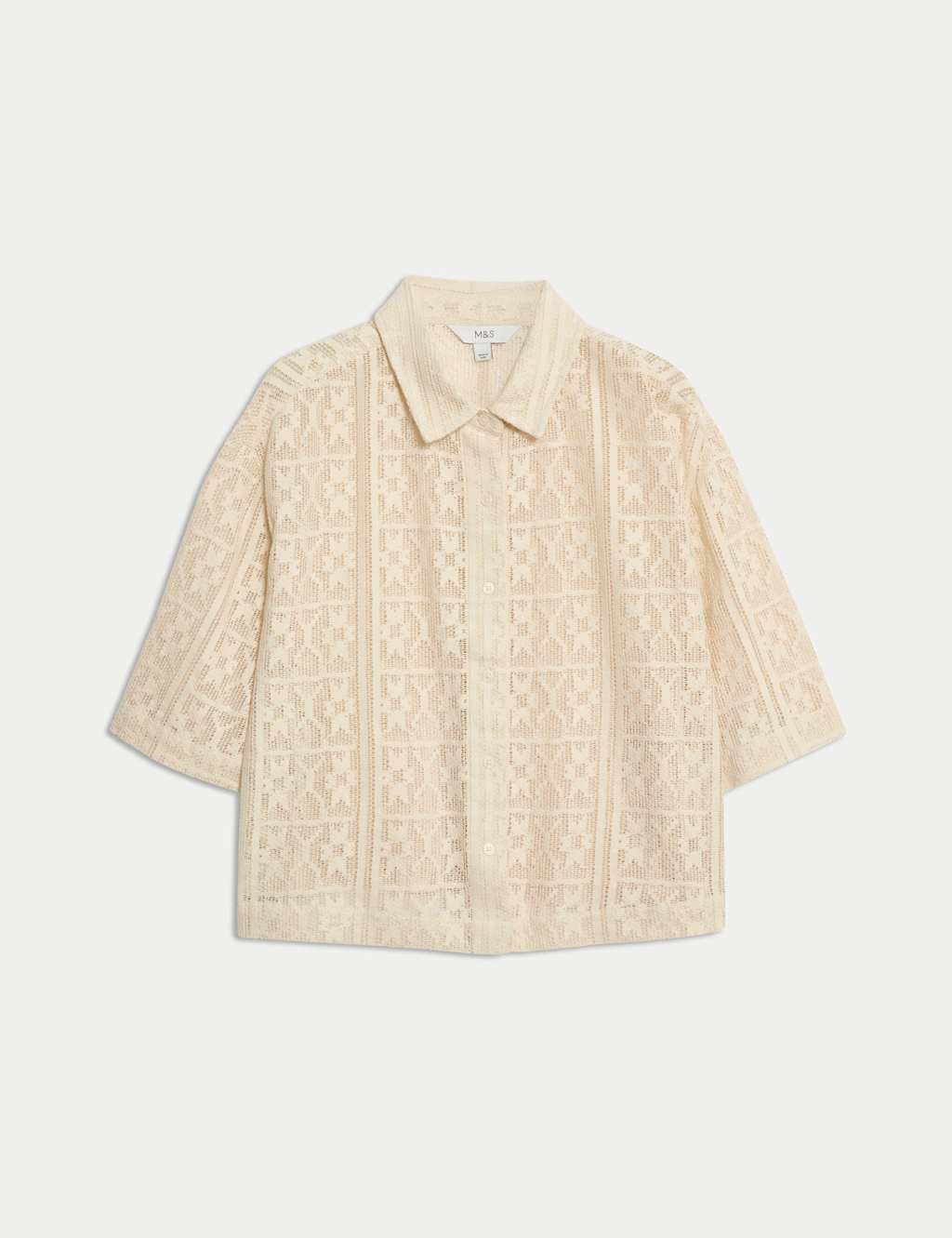 Pure Cotton Short Sleeve Beach Shirt