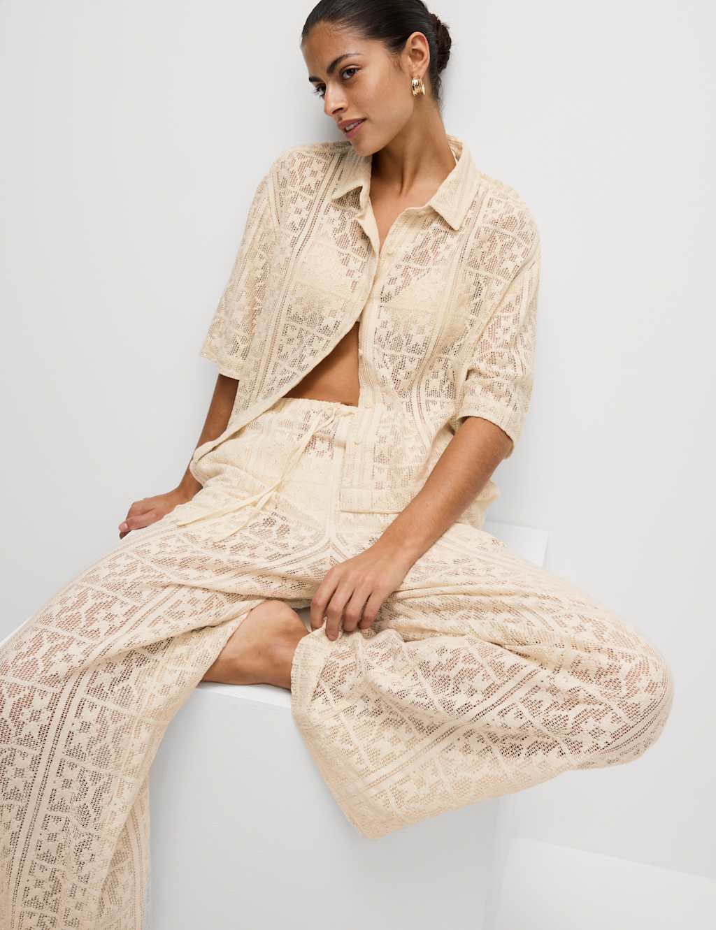 Pure Cotton Short Sleeve Beach Shirt