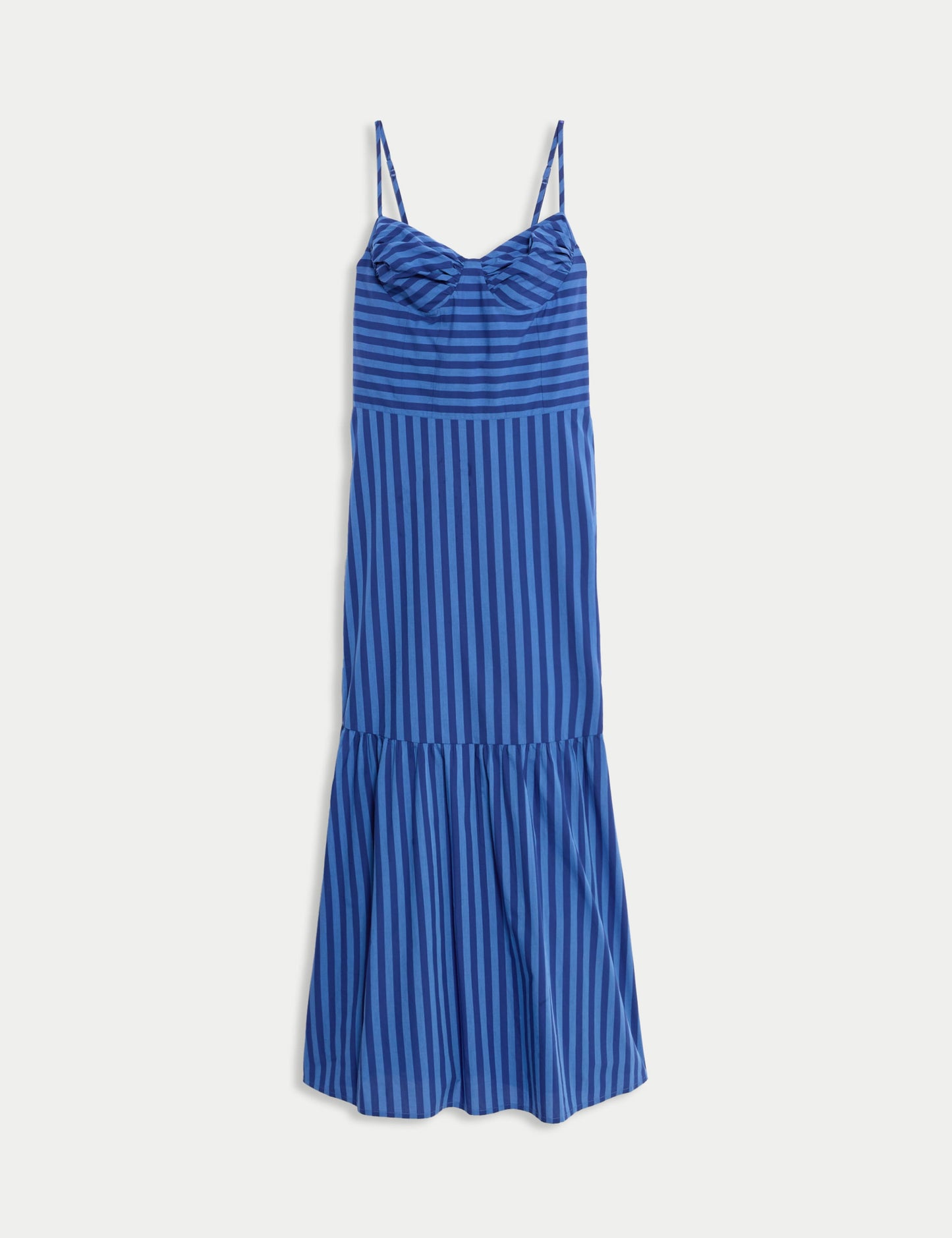 Pure Cotton Striped Midaxi Cami Dress