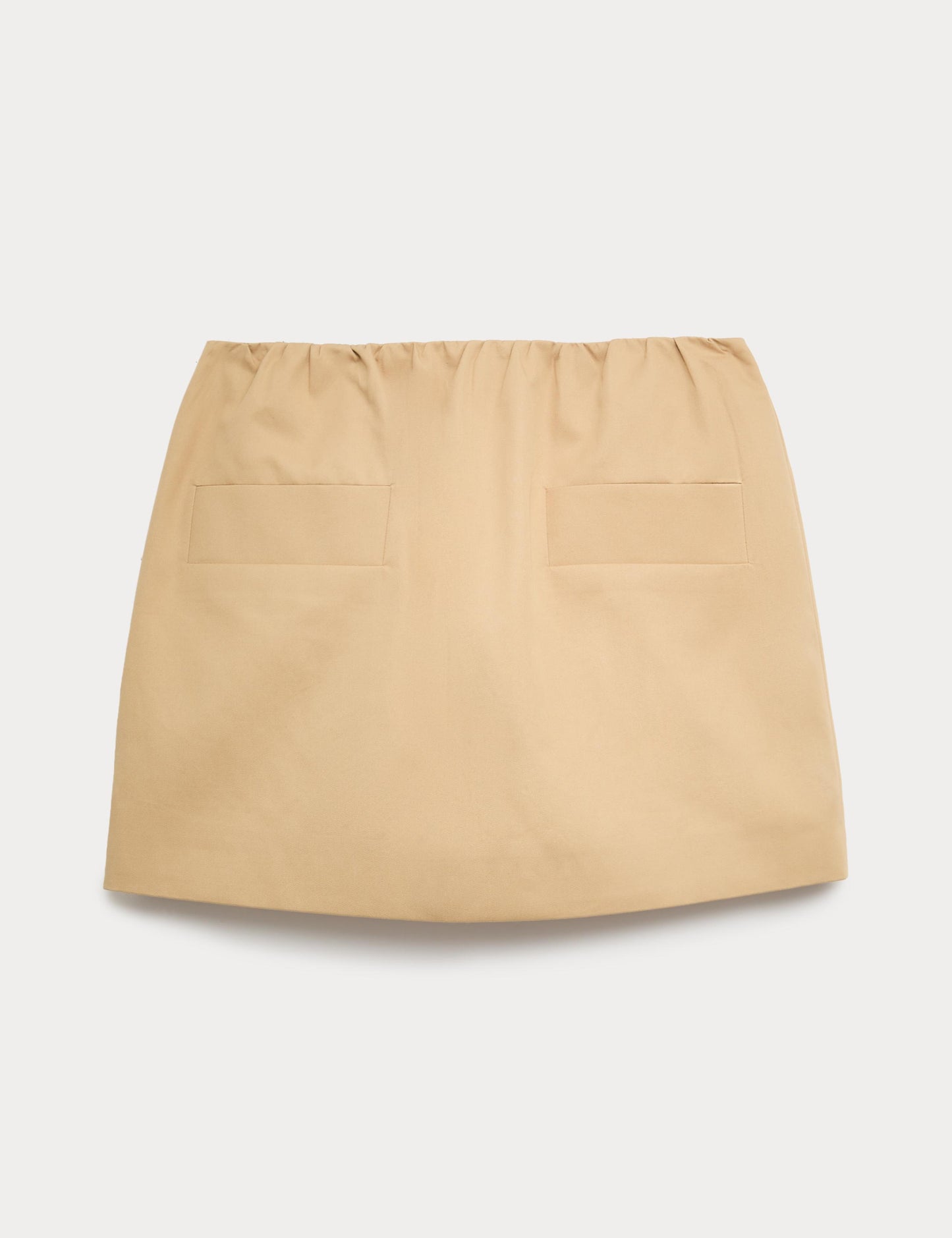 Pure Cotton Twill Mini A-Line Skirt