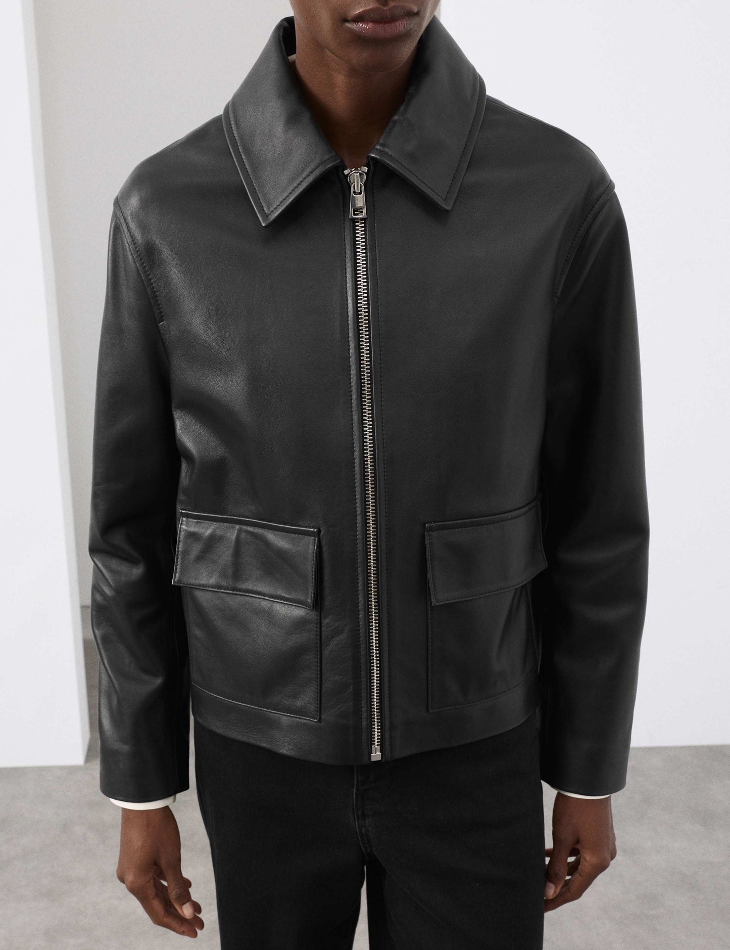 Pure Leather Trucker Jacket