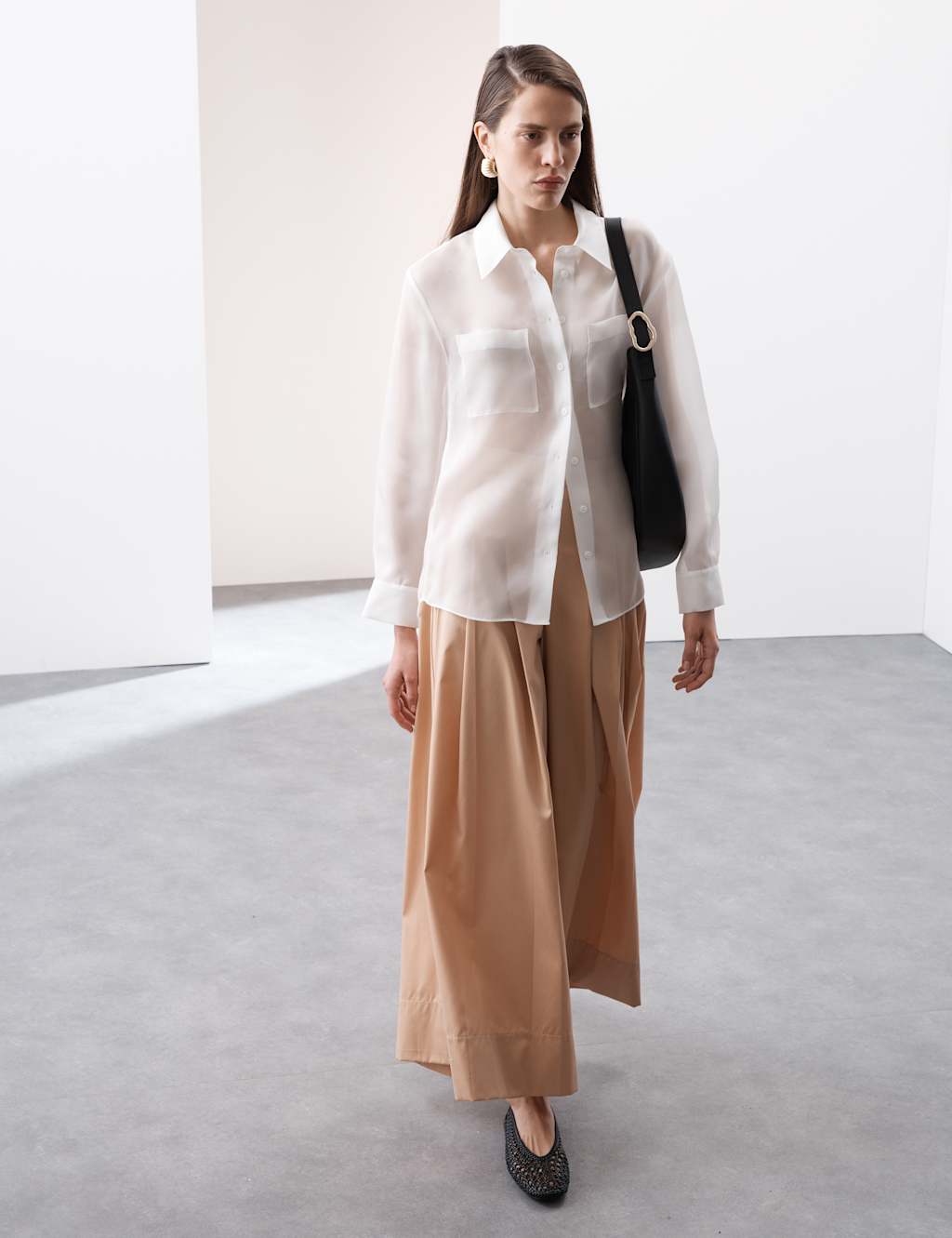 Pure Silk Organza Shirt