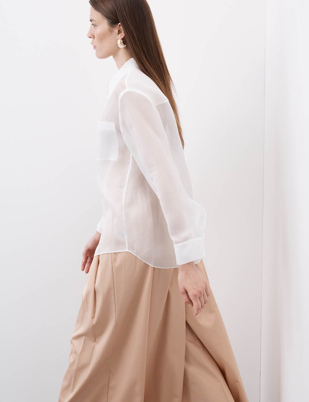 Pure Silk Organza Shirt