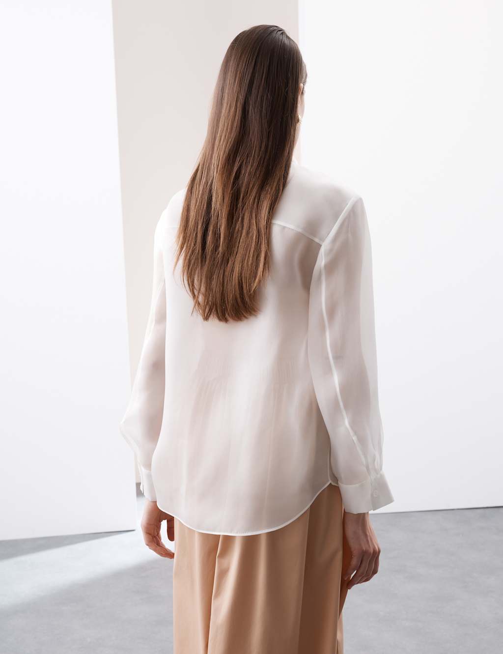 Pure Silk Organza Shirt