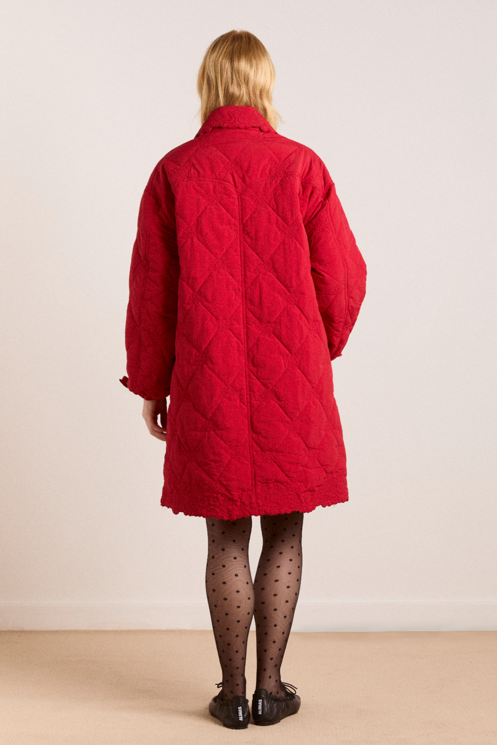 Avery Embroidered Quilted Coat