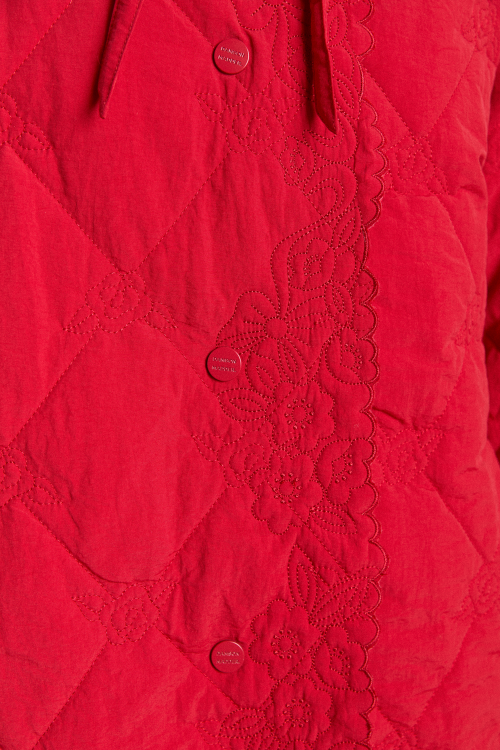 Avery Embroidered Quilted Coat