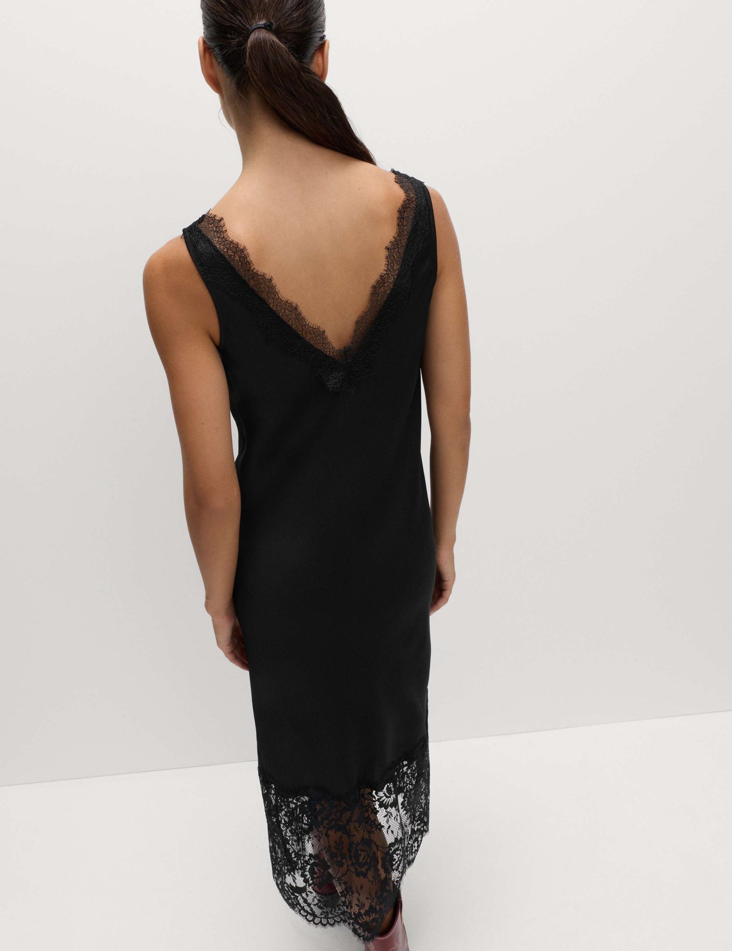 Satin Lace Dress