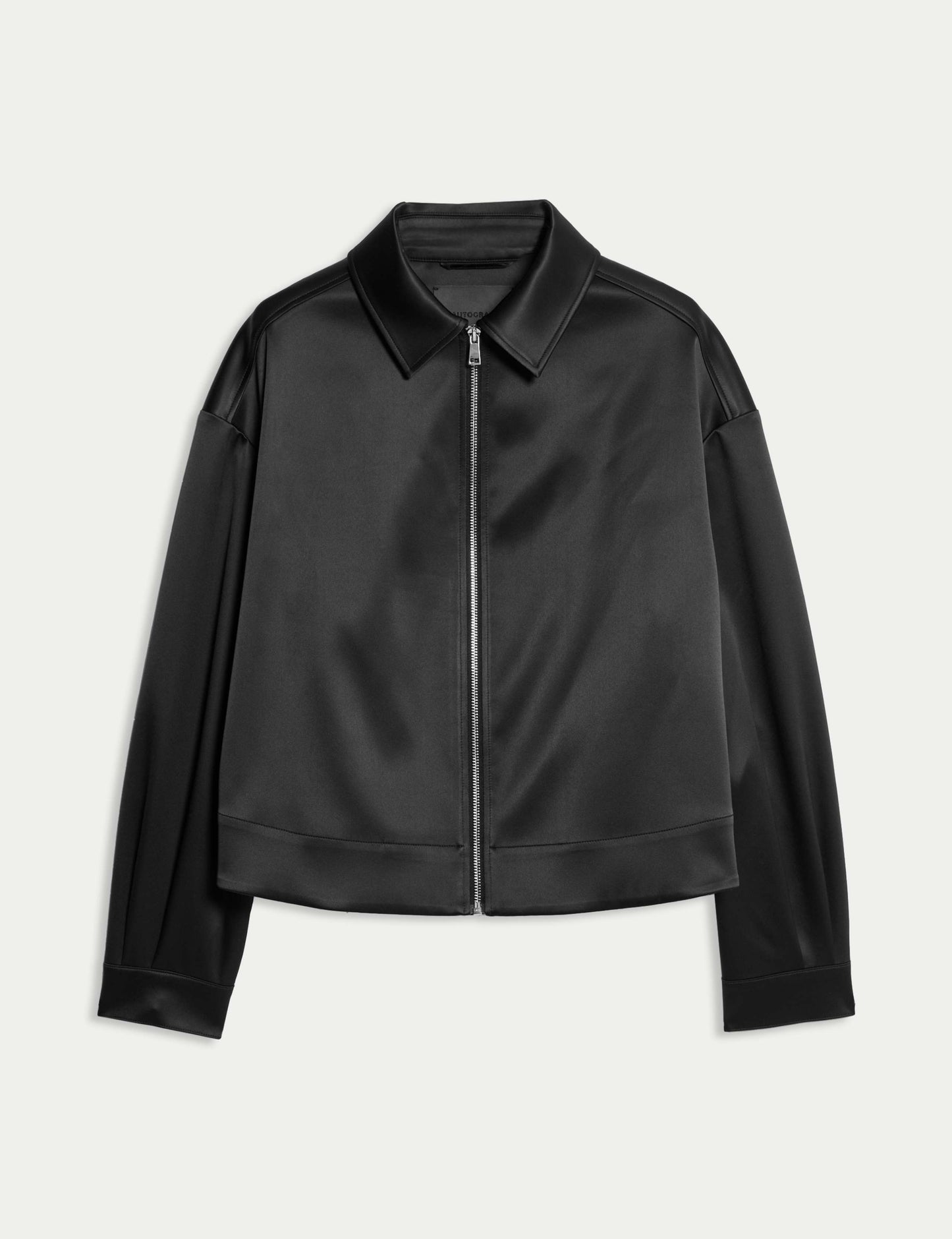 Satin Lightweight Collared Jacket