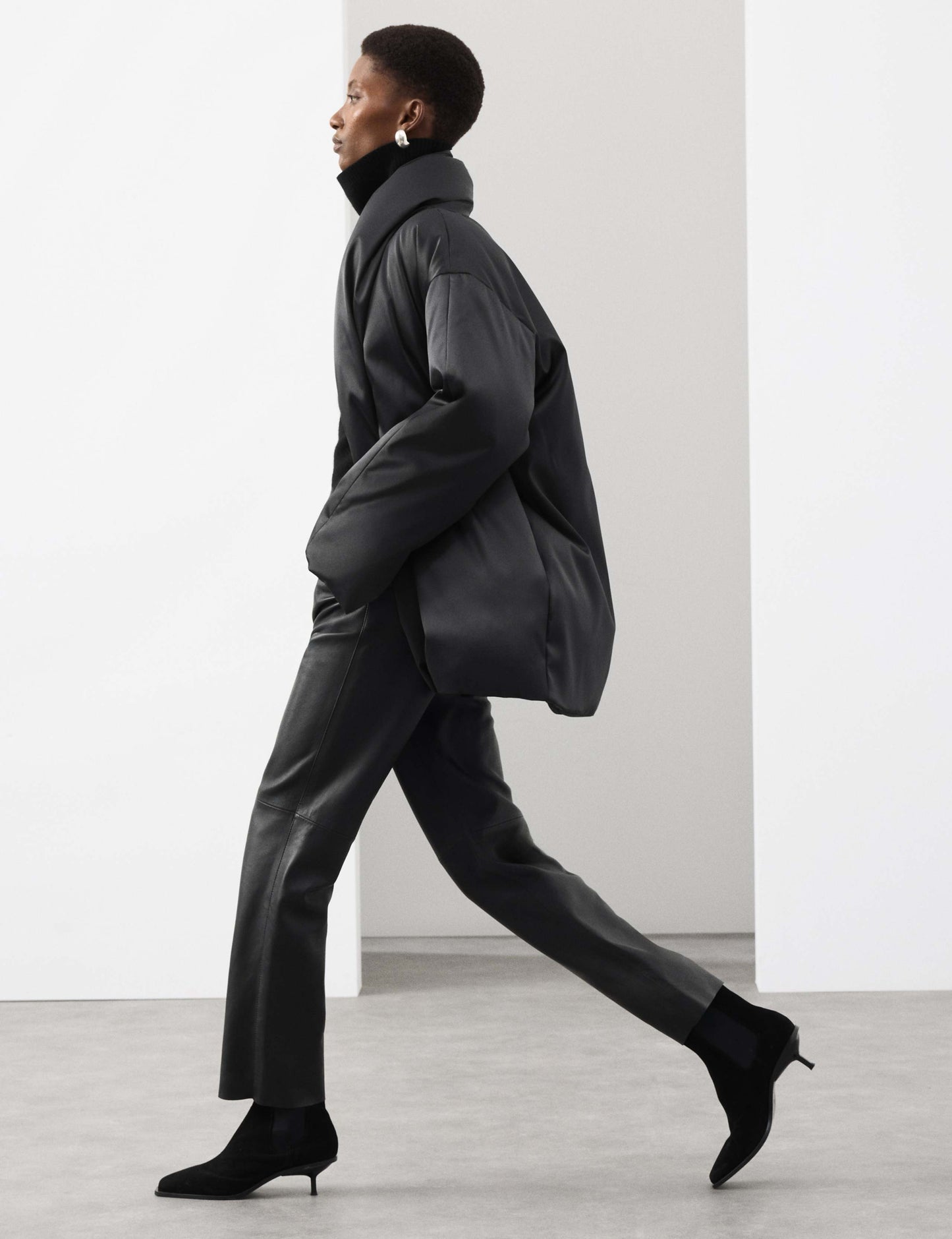 Satin Puffer Coat