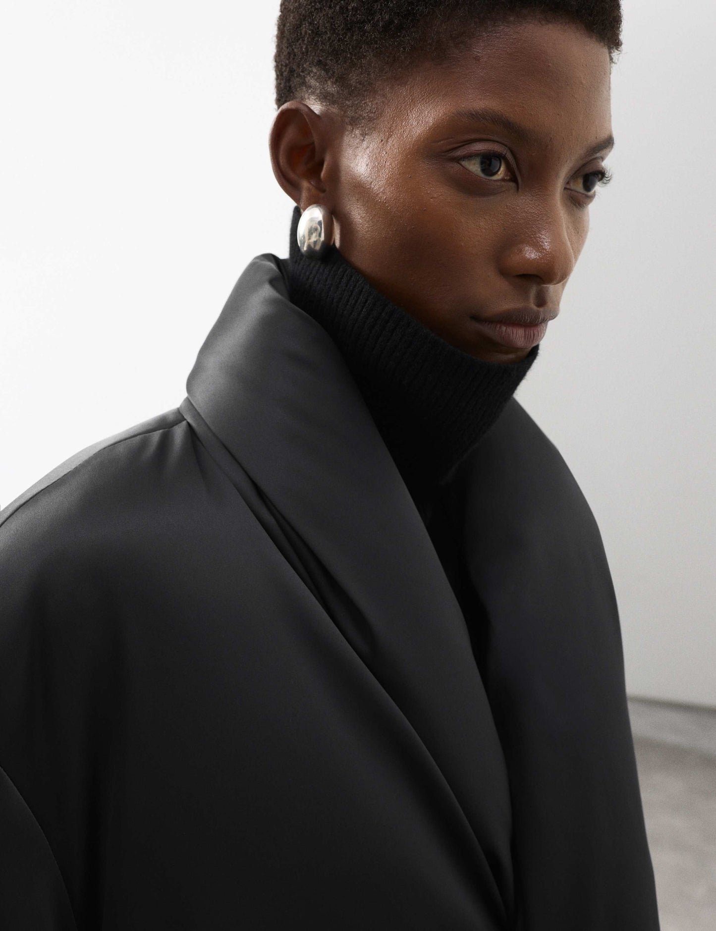 Satin Puffer Coat