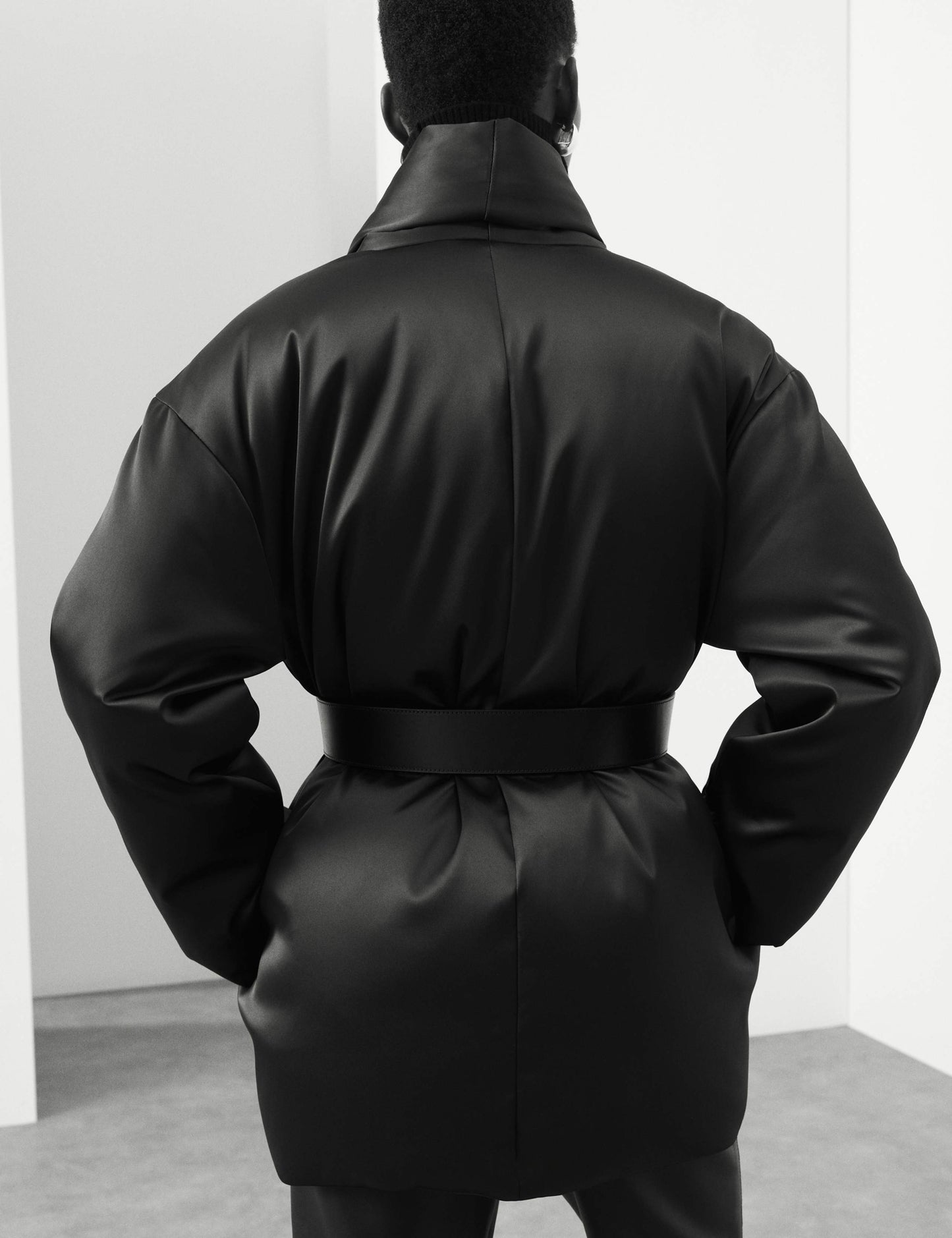 Satin Puffer Coat