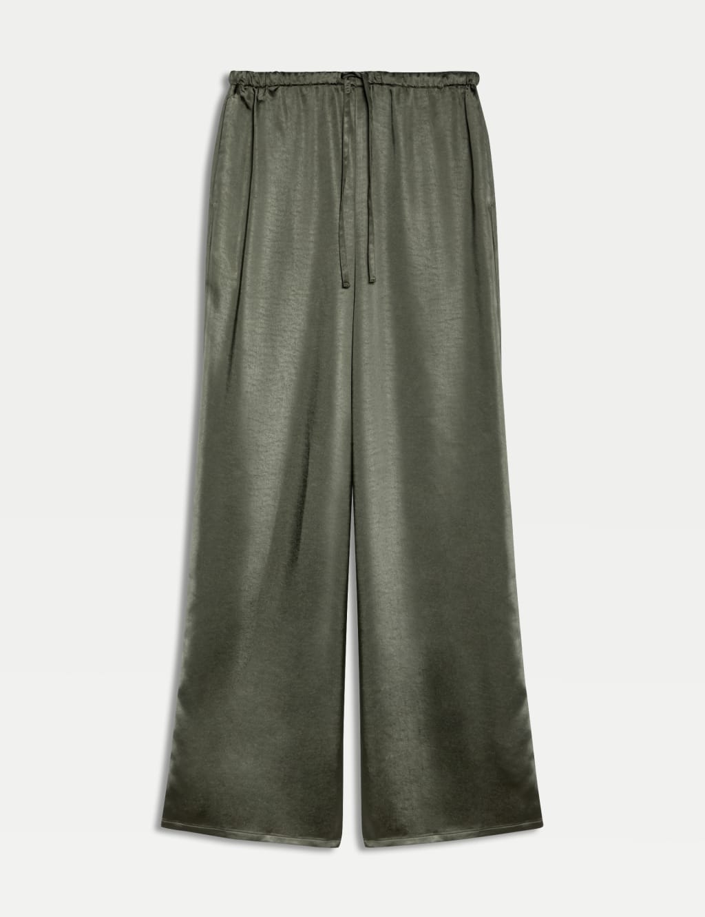 Satin Wide Leg Trousers