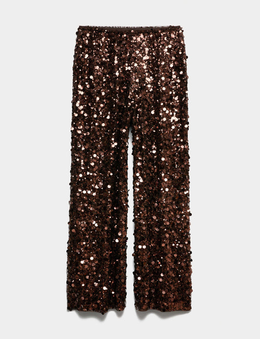 Sequin Wide Leg Trousers