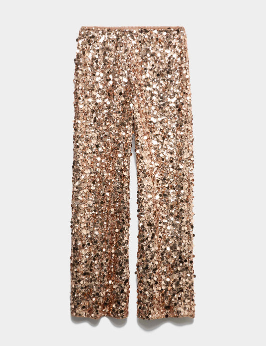 Sequin Wide Leg Trousers