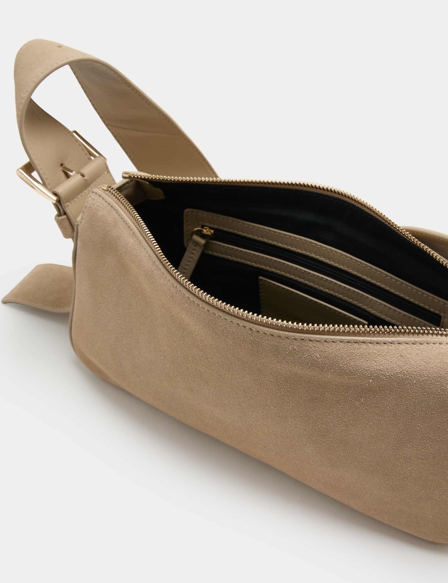 Suede Boxy Sling Bag