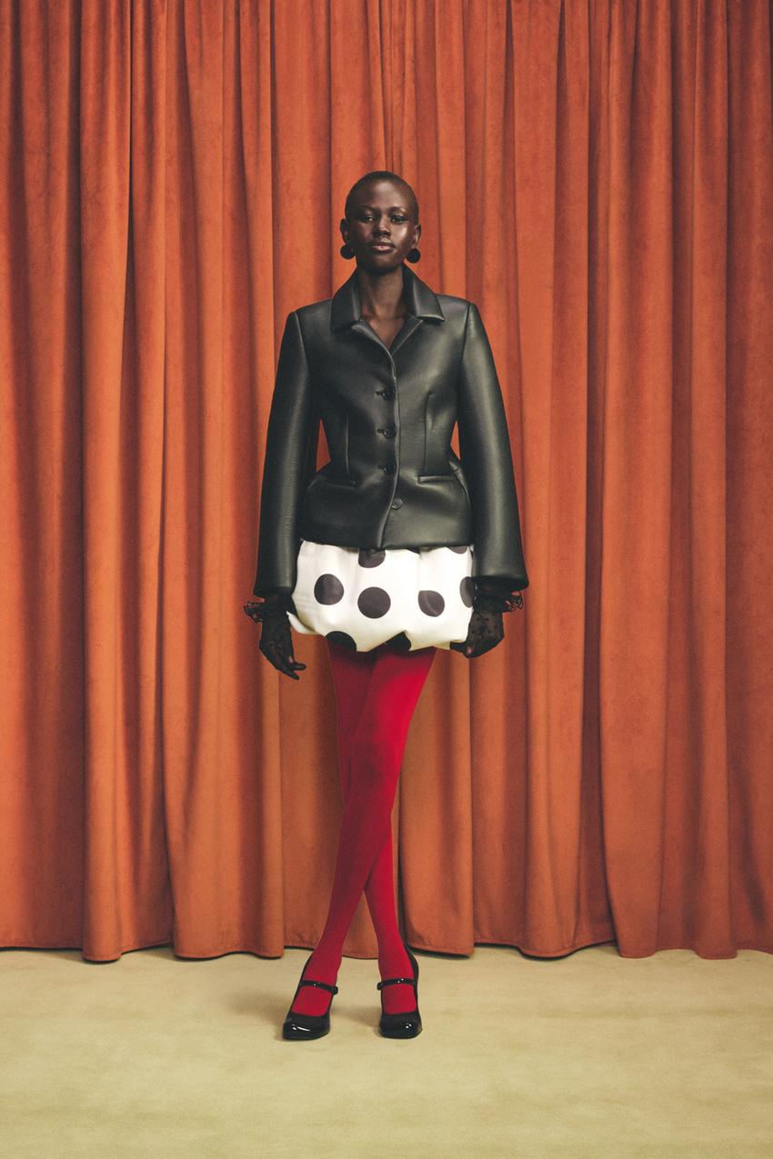 Semi-Sheer Polka Dot Gloves Harry Lambert for Zara x Disney
